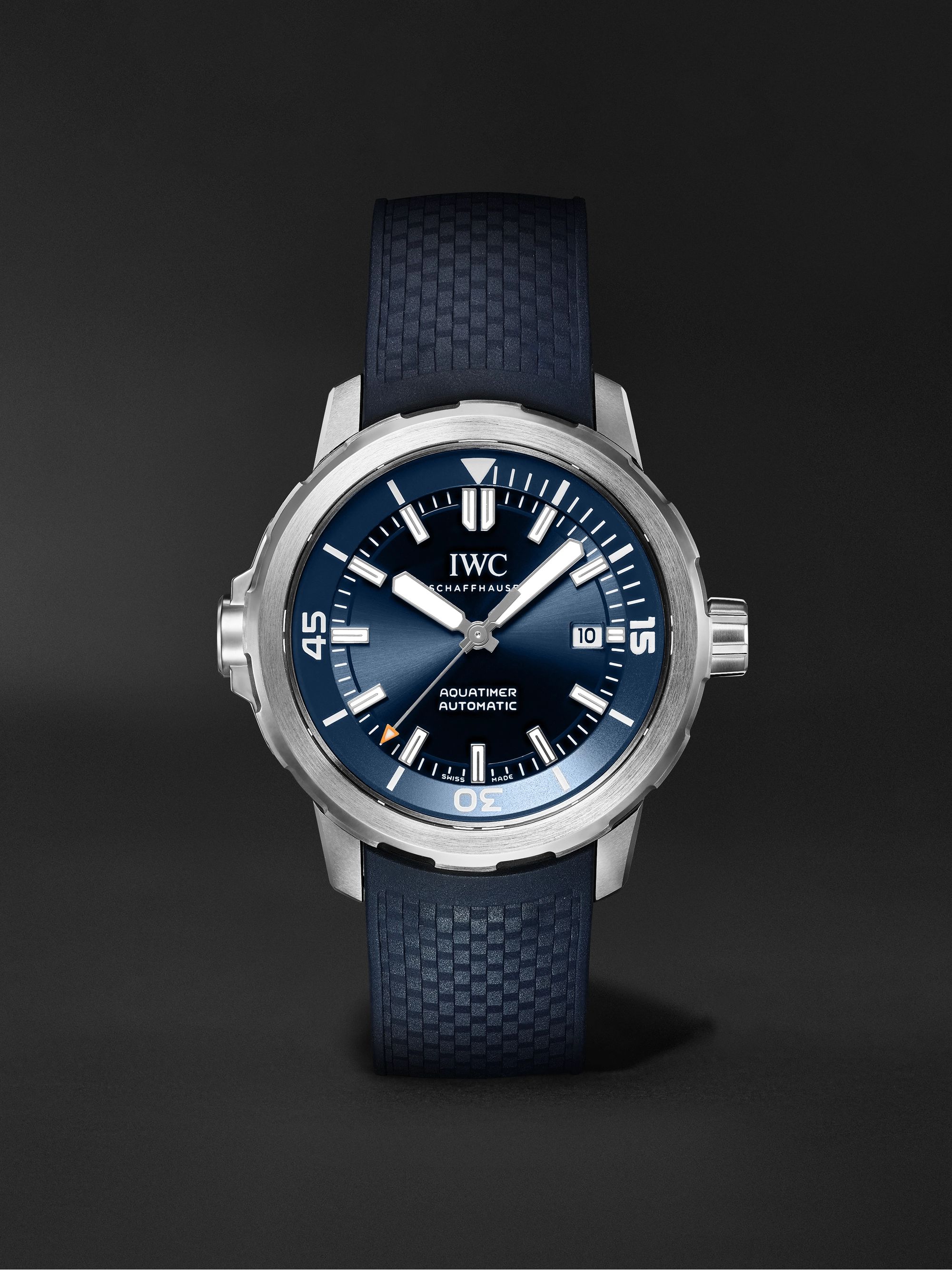 IWC SCHAFFHAUSEN Aquatimer Expedition Jacques-Yves Cousteau Automatic 42mm Stainless Steel and Rubber Watch, Ref. No. IW328801