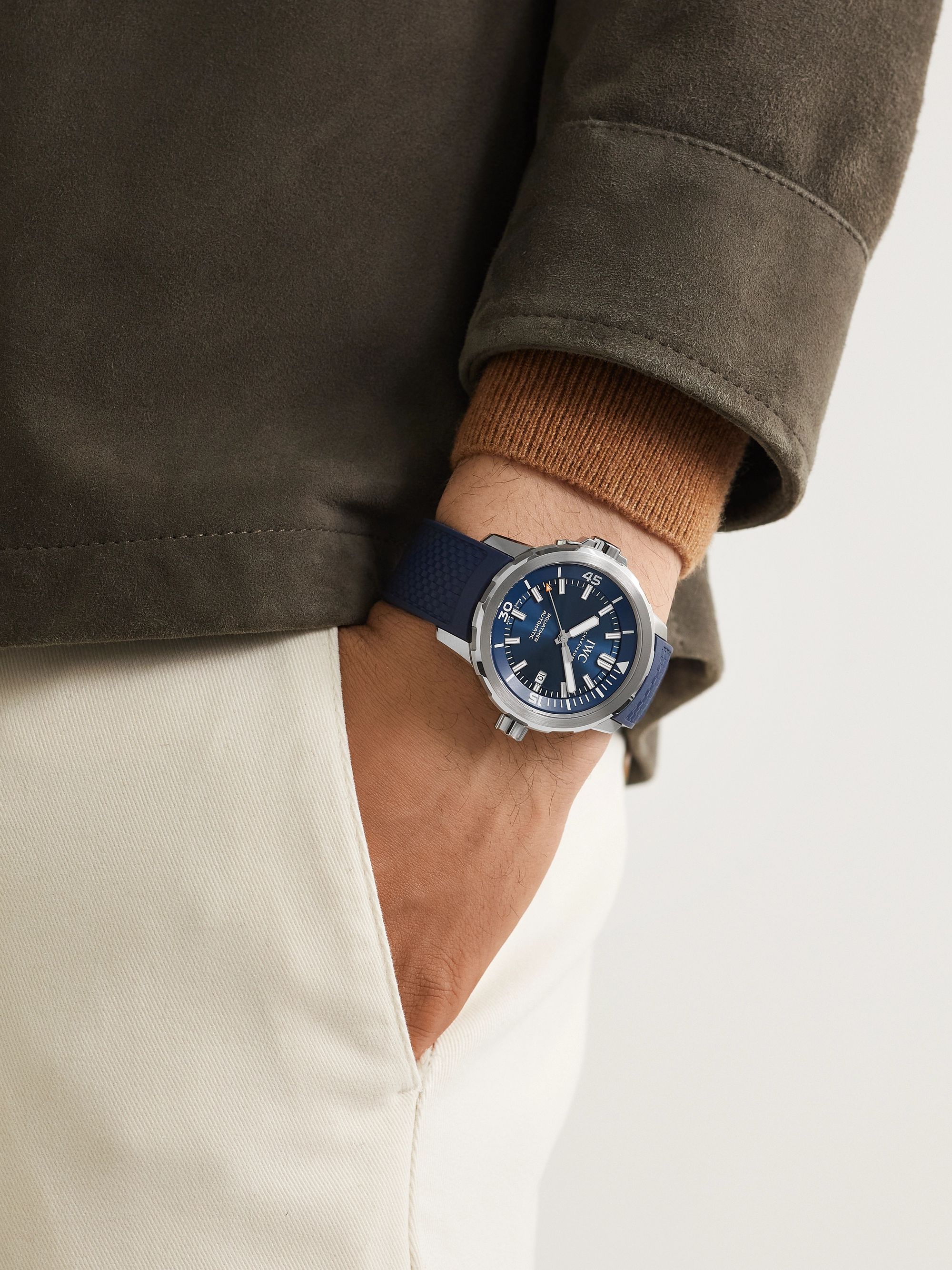 Aquatimer Expedition Jacques Yves Cousteau Automatic 42mm Stainless Steel and Rubber Watch Ref. No. IW328801