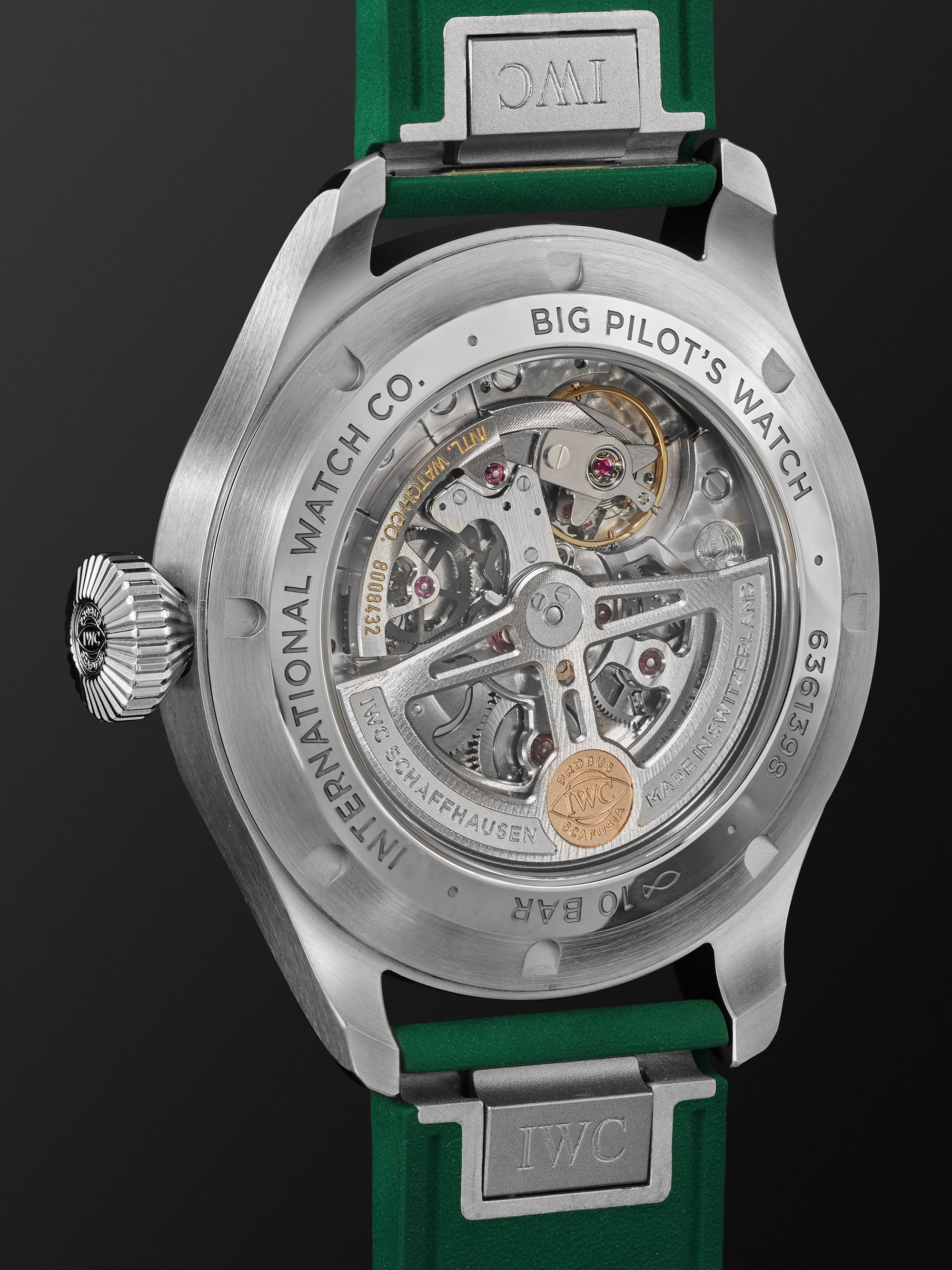 IWC SCHAFFHAUSEN Big Pilot's Automatic 43mm Stainless Steel and Rubber Watch, Ref. No. IW329306
