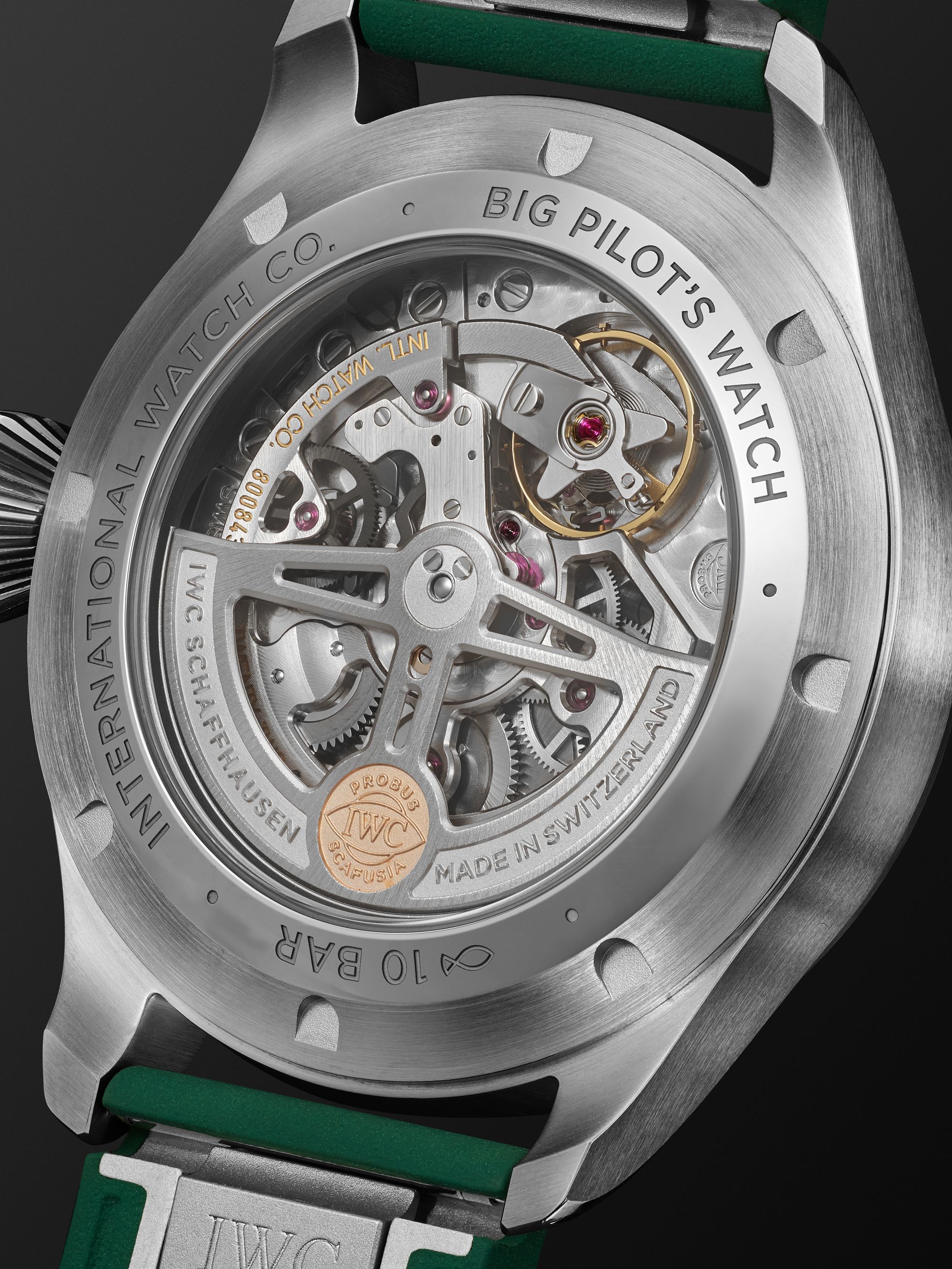 IWC SCHAFFHAUSEN Big Pilot's Automatic 43mm Stainless Steel and Rubber Watch, Ref. No. IW329306