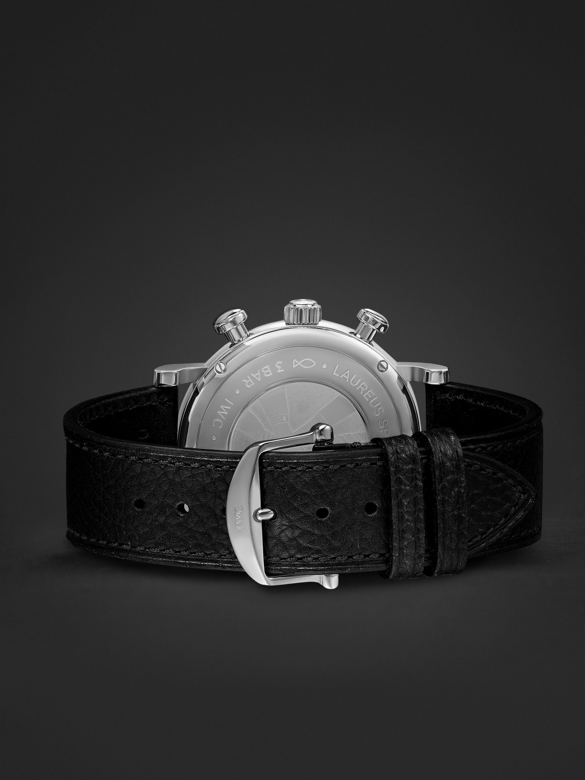 IWC SCHAFFHAUSEN + Laureus Sport for Good Portofino 39 Limited Edition Automatic Chronograph 39mm Stainless Steel and Leather Watch, Ref. No. IW391408