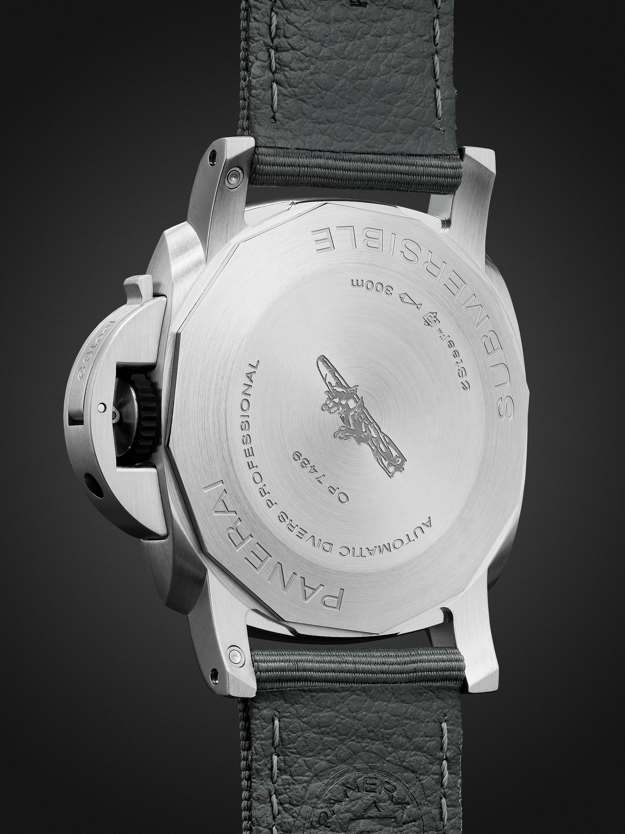 PANERAI Submersible QuarantaQuattro Automatic 44mm eSteel™ and Webbing Watch, Ref. No. PAM01288