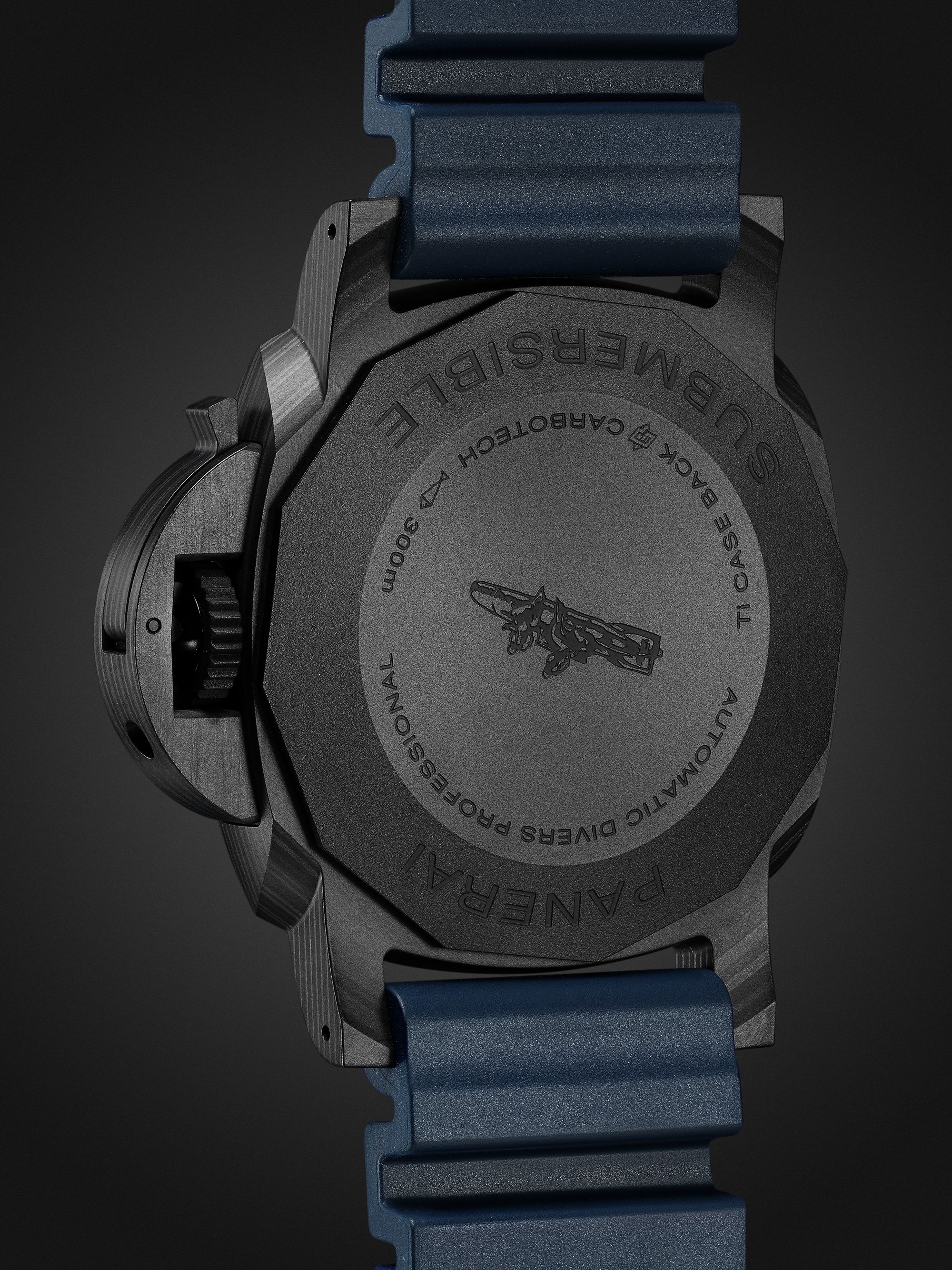 PANERAI Submersible QuarantaQuattro Automatic 44mm Carbotech™ and Rubber Watch, Ref. No. PAM01232
