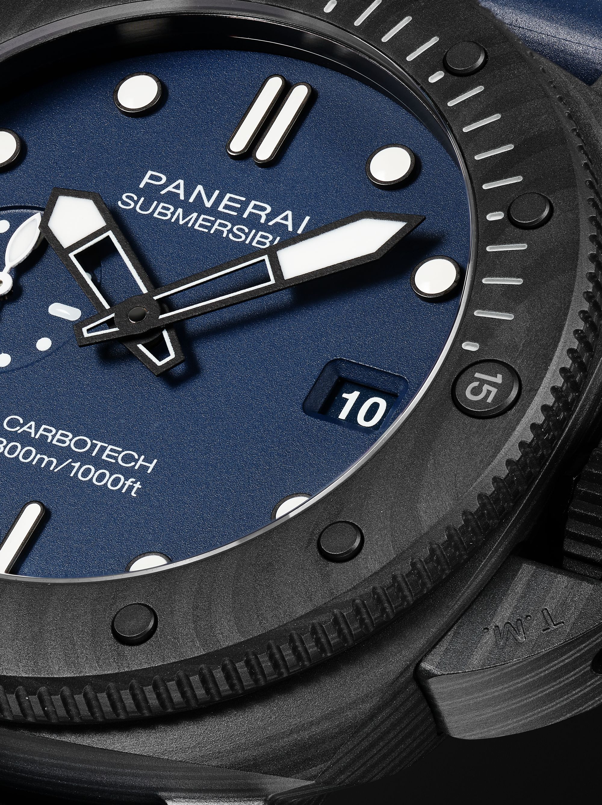 PANERAI Submersible QuarantaQuattro Automatic 44mm Carbotech™ and Rubber Watch, Ref. No. PAM01232
