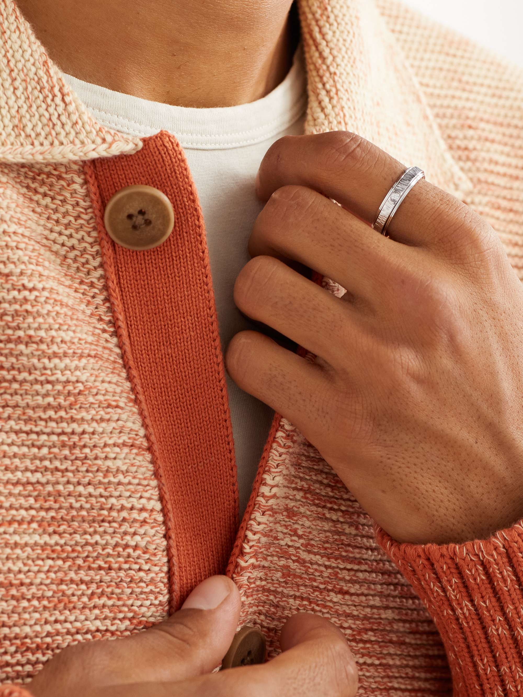 PIAGET Possession Engraved 18-Karat White Gold Diamond Ring