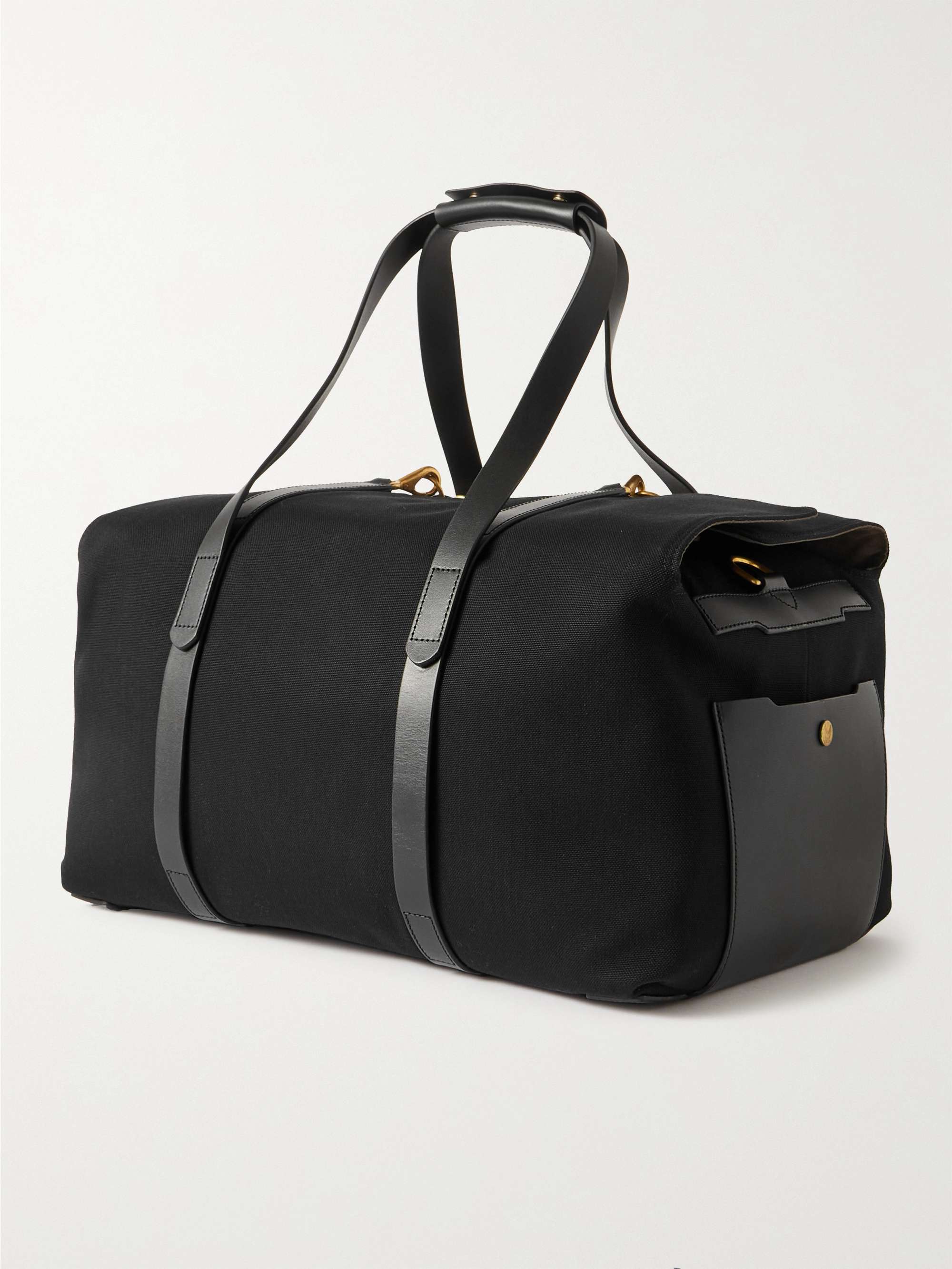 MISMO M/S Supply Leather-Trimmed Canvas Holdall