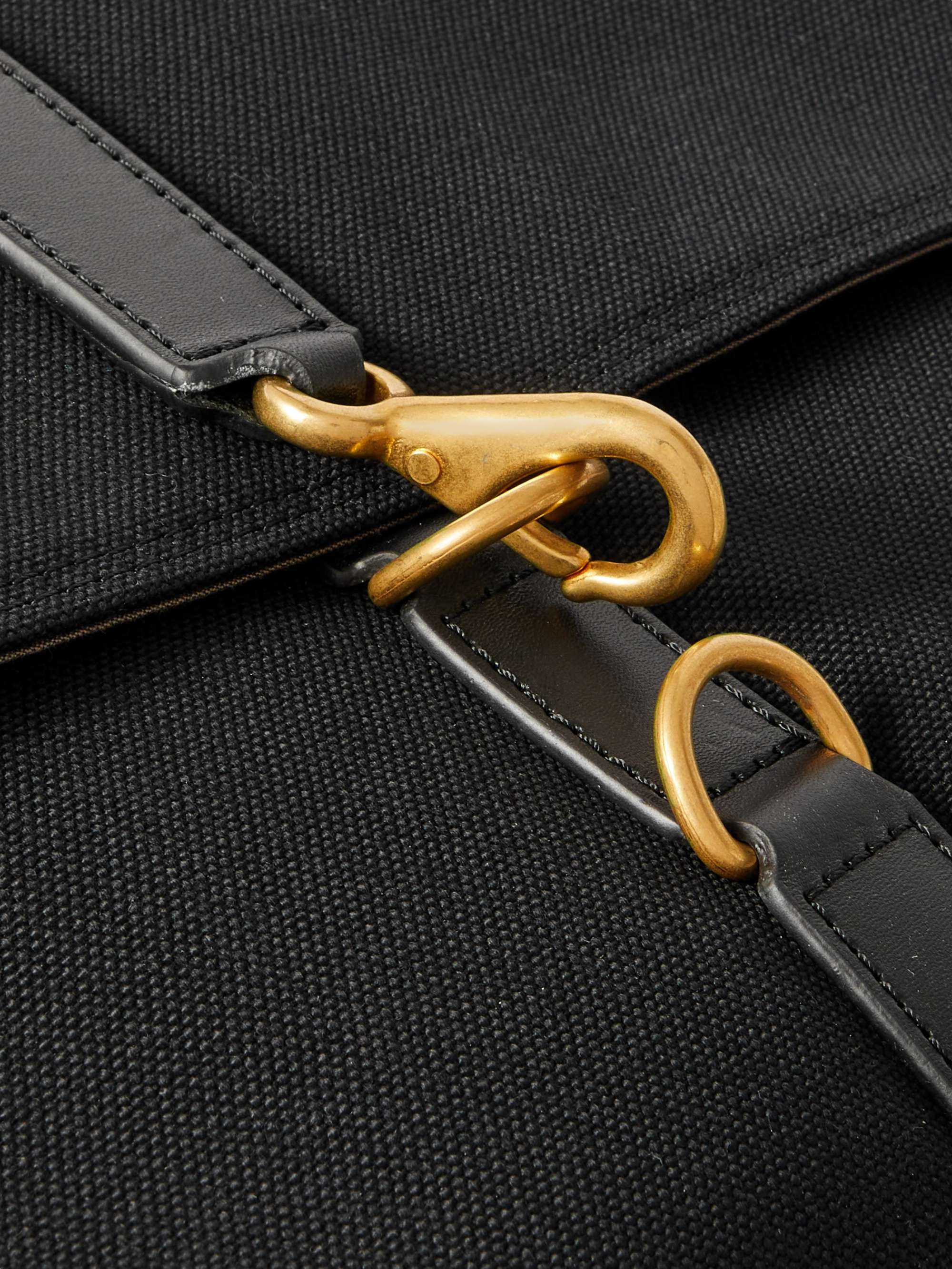 MISMO M/S Supply Leather-Trimmed Canvas Holdall