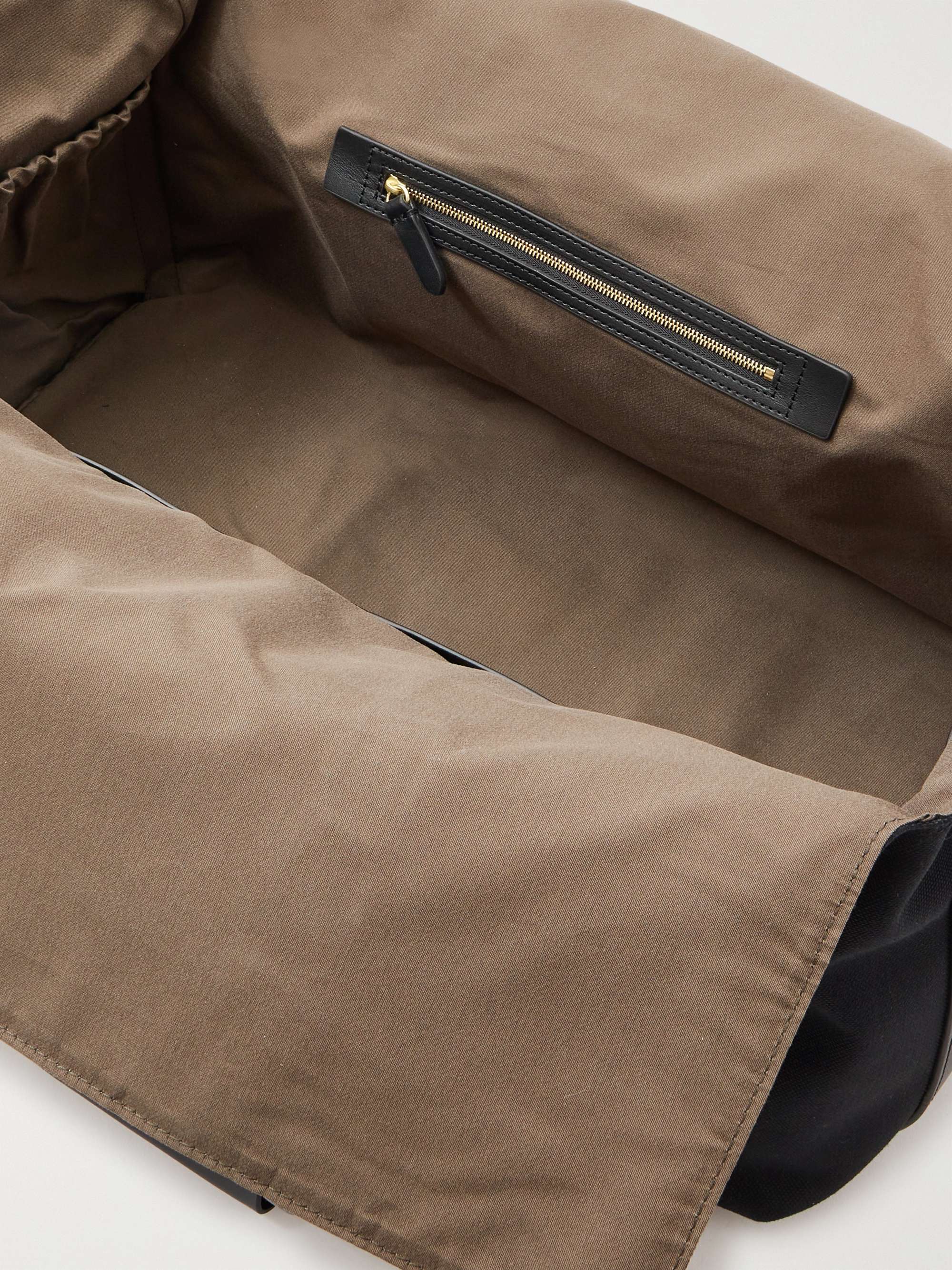 MISMO M/S Supply Leather-Trimmed Canvas Holdall