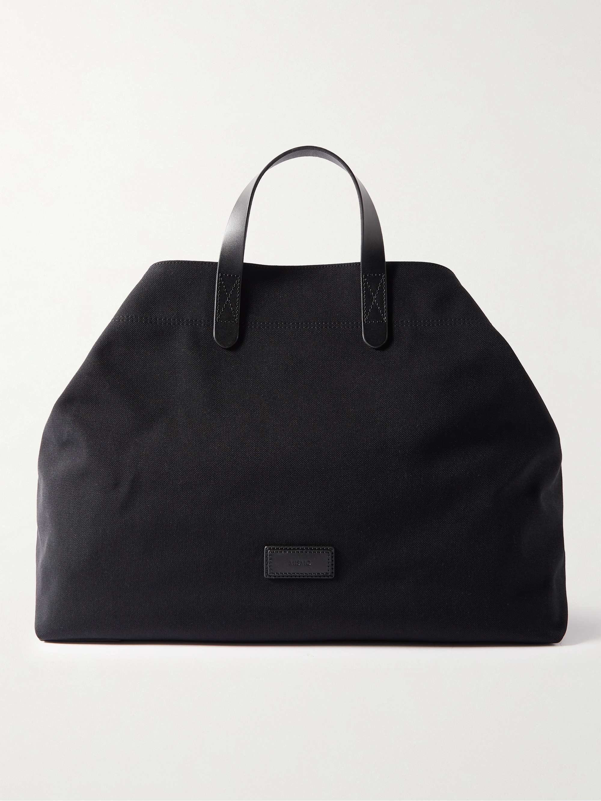 MISMO M/S Haven Leather-Trimmed Canvas Weekend Bag