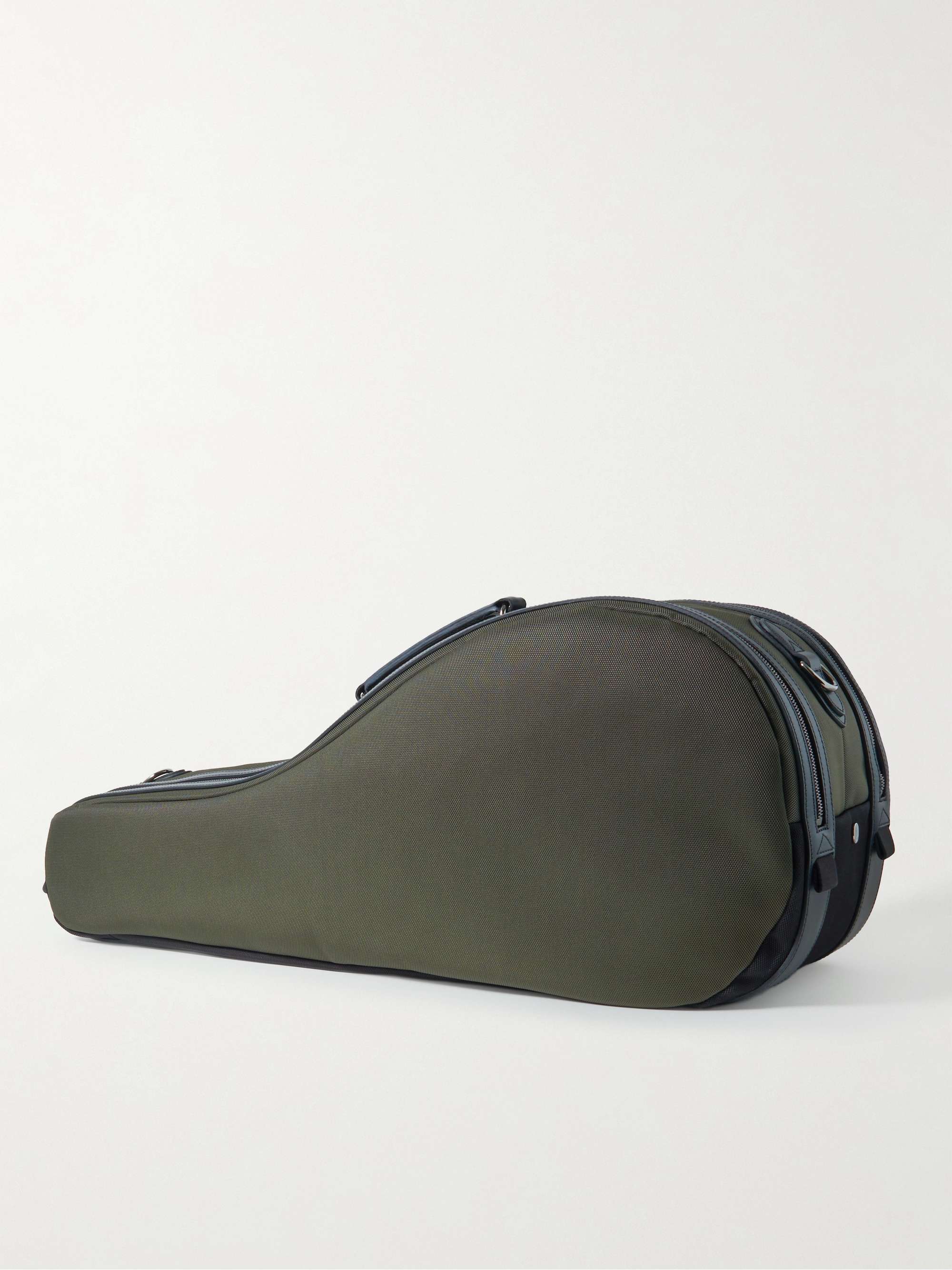 MISMO Leather-Trimmed Ballistic Nylon Tennis Bag