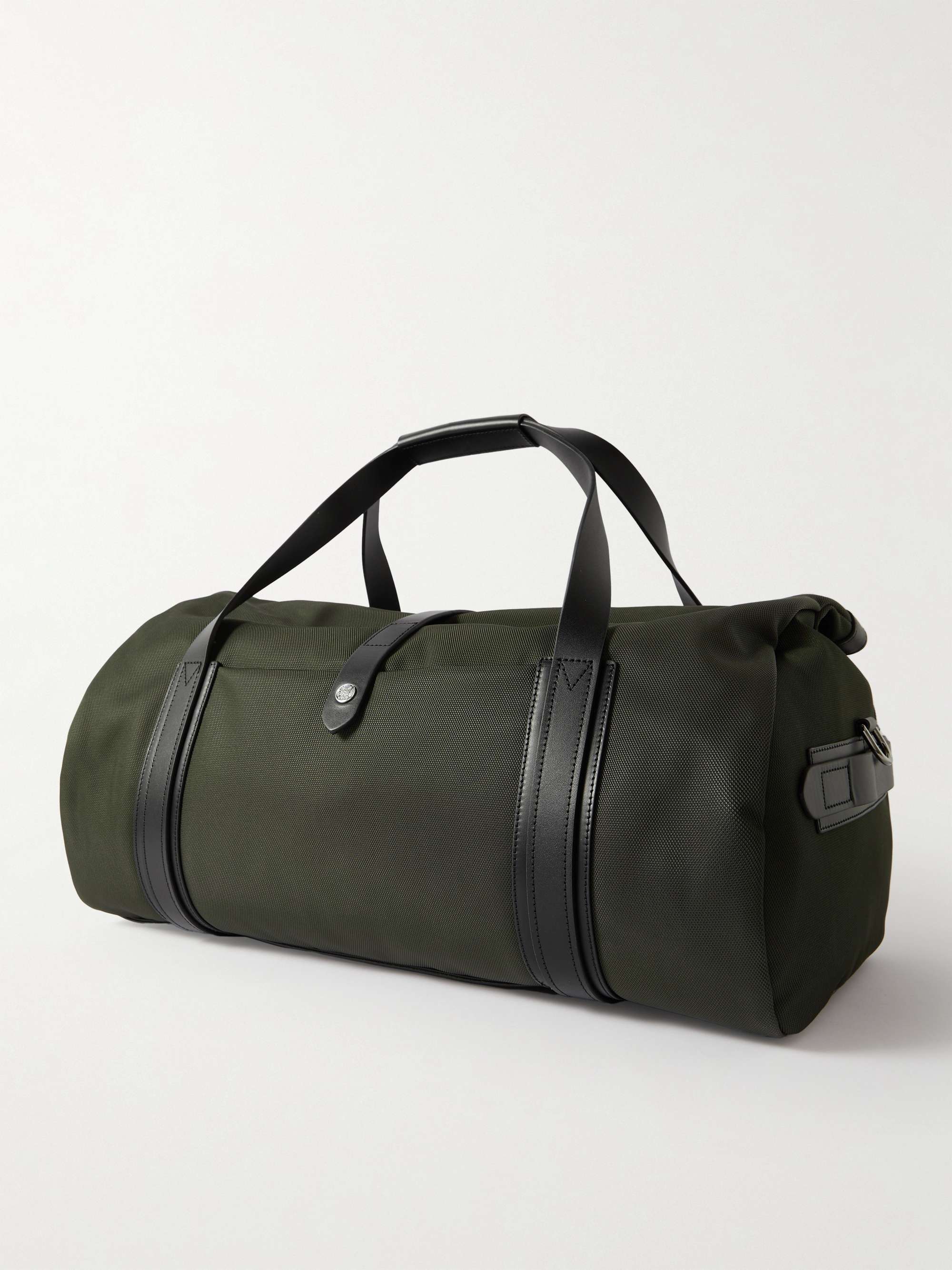 MISMO M/S Explorer Leather-Trimmed Ballistic Nylon Holdall