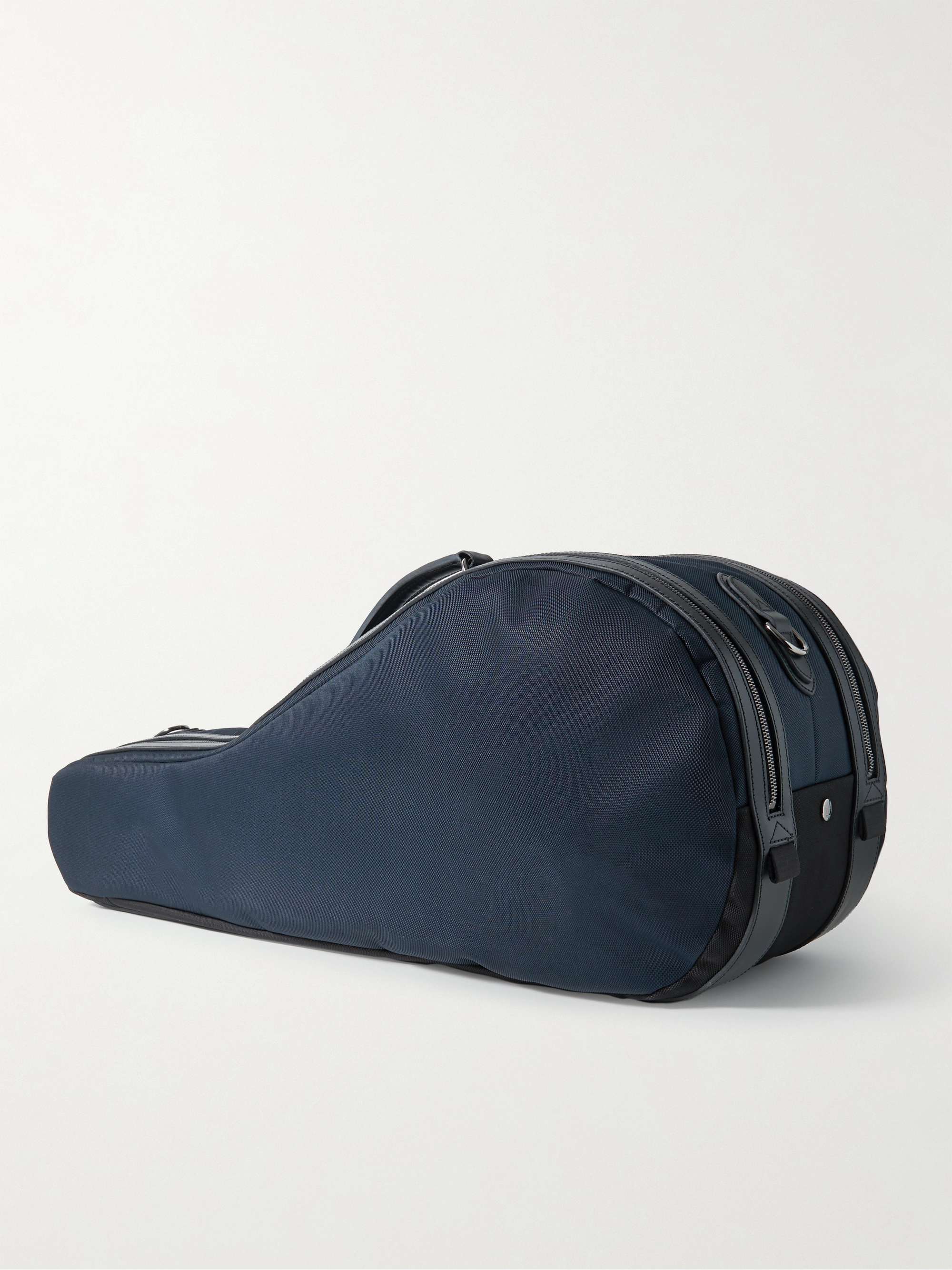 MISMO Leather-Trimmed Ballistic Nylon Tennis Bag