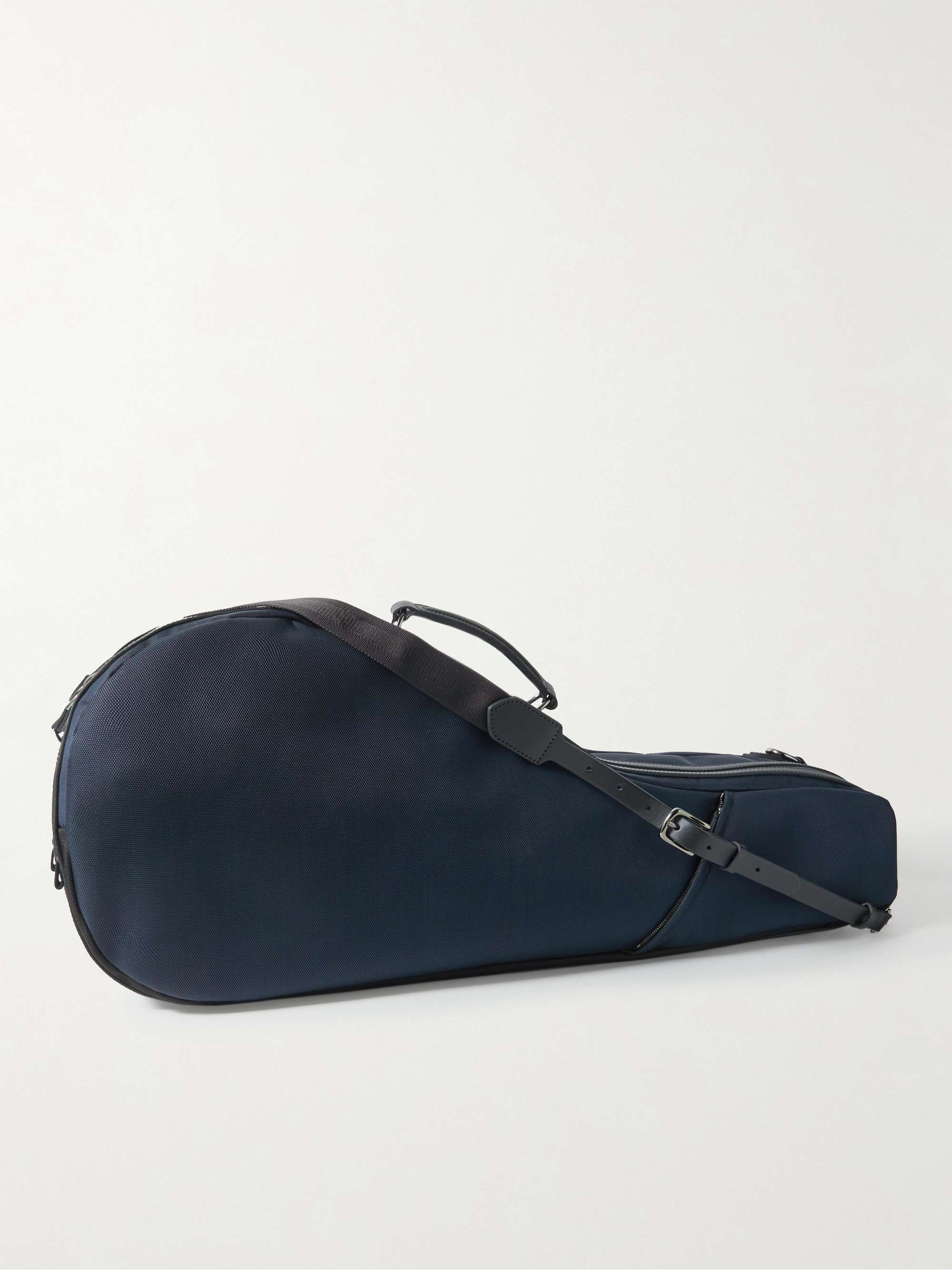 MISMO Leather-Trimmed Ballistic Nylon Tennis Bag