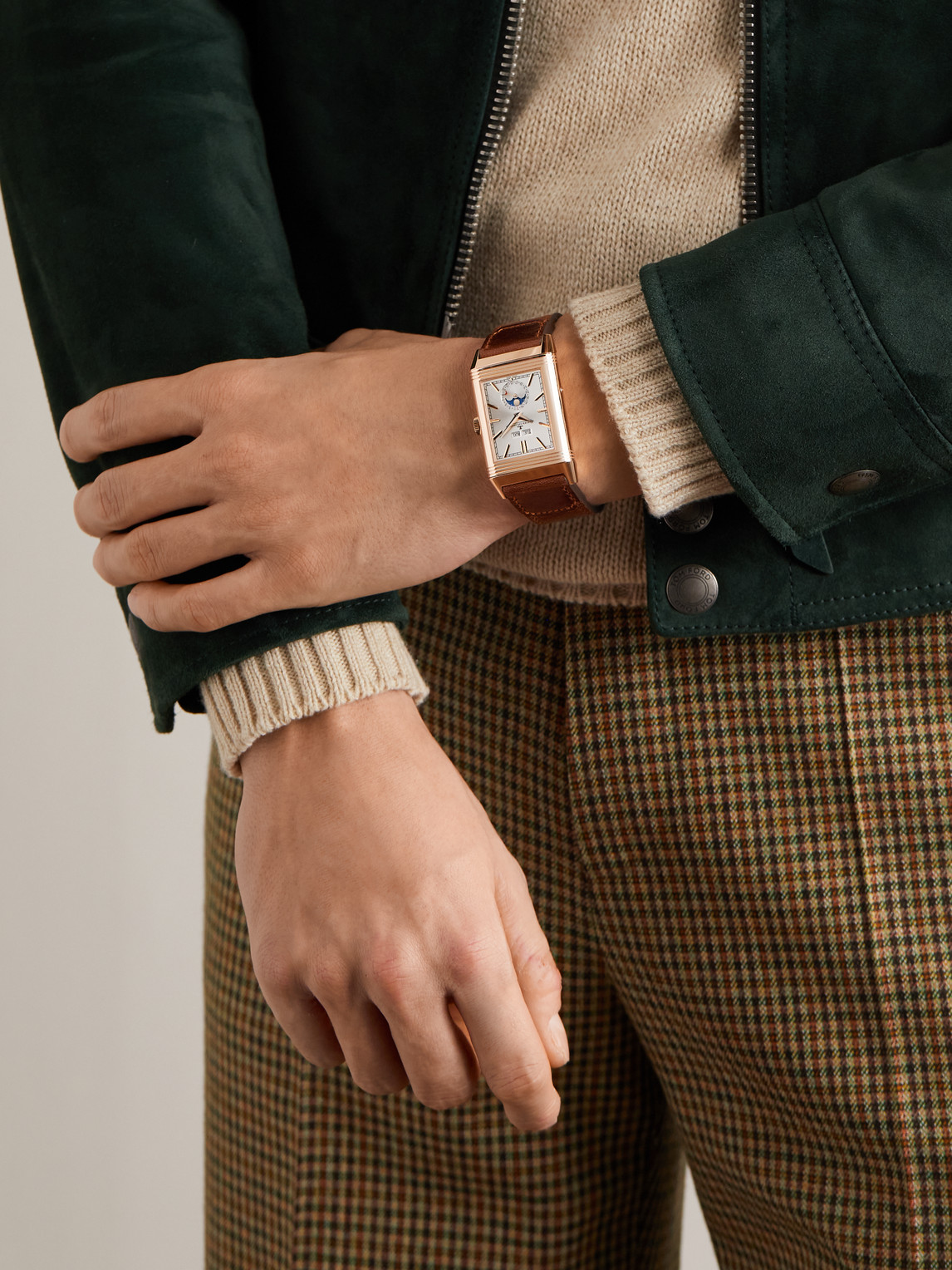 Reverso Tribute Duoface Calendar 18-Karat Pink Gold Watch, Ref. Q3912530 — 2