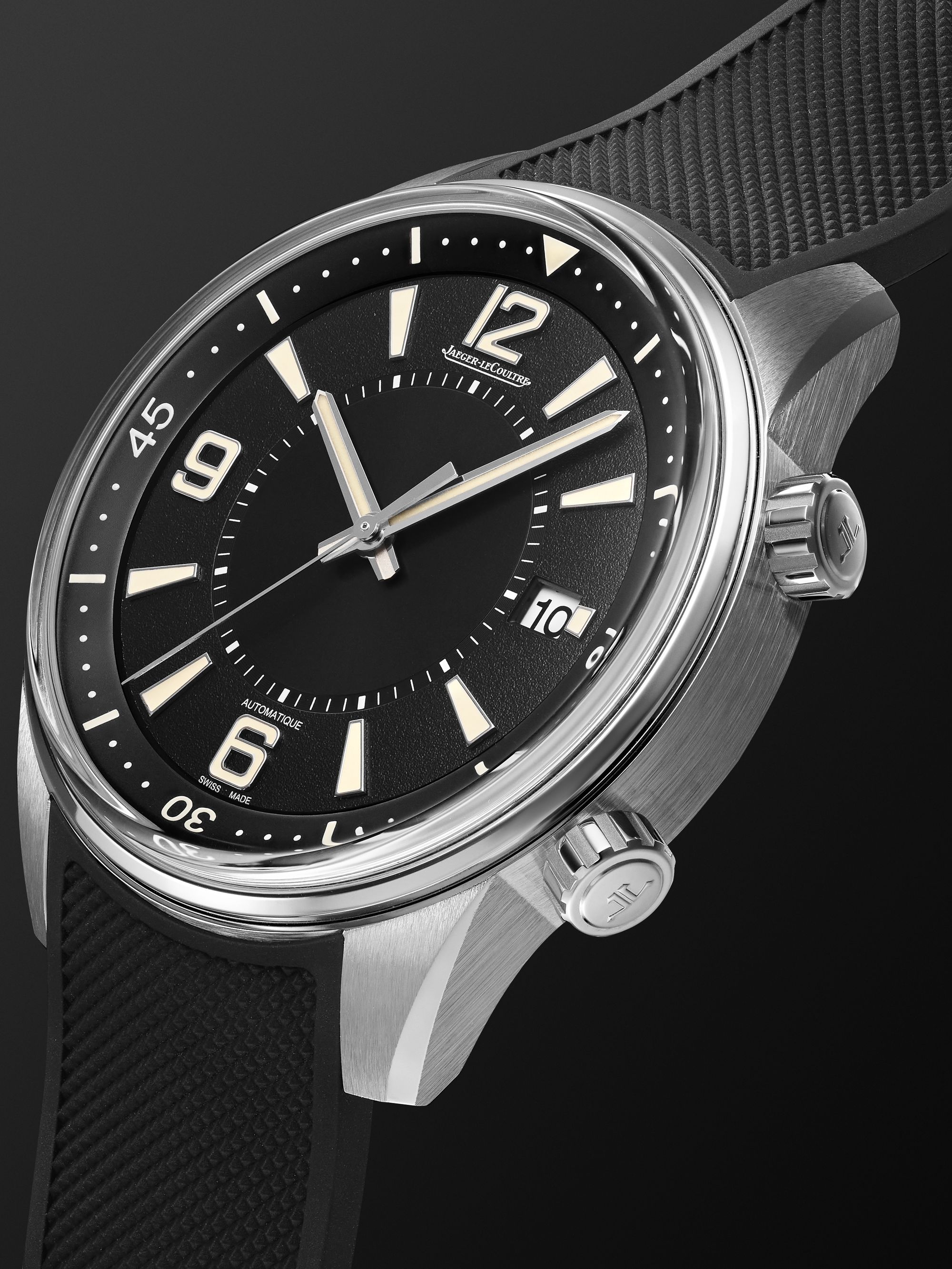 JAEGER-LECOULTRE Polaris Date Automatic 42mm Stainless Steel and Rubber Watch, Ref. No. Q9068671
