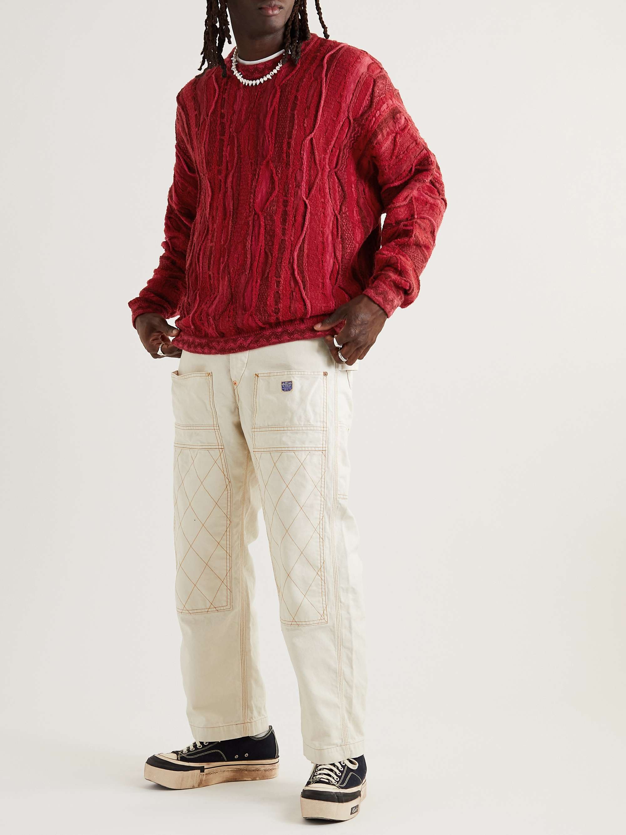 KAPITAL Cotton-Jacquard Sweater