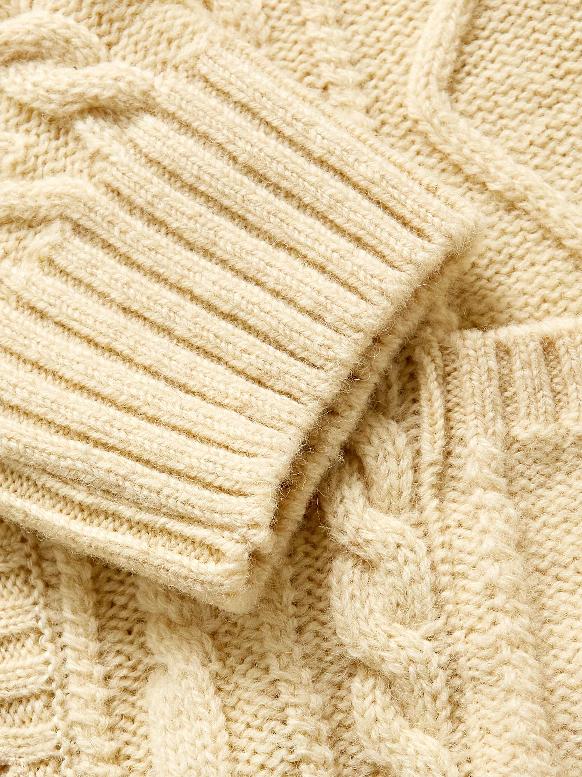 KAPITAL Intarsia Cable-Knit Wool-Blend Cardigan