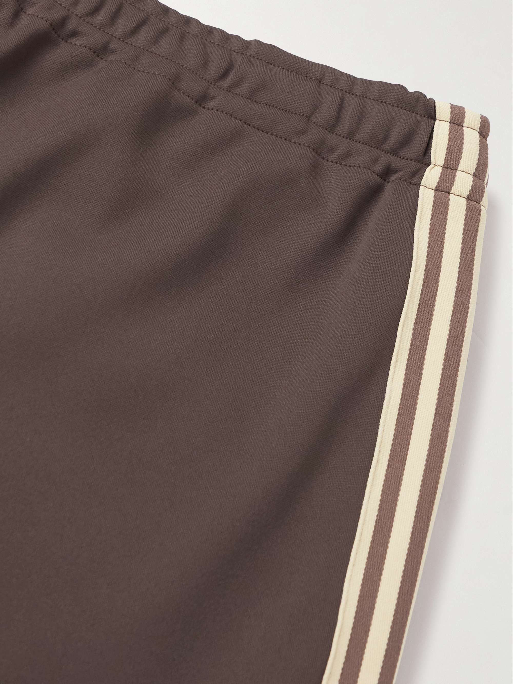 KAPITAL Flared Striped Tech-Jersey Track Pants