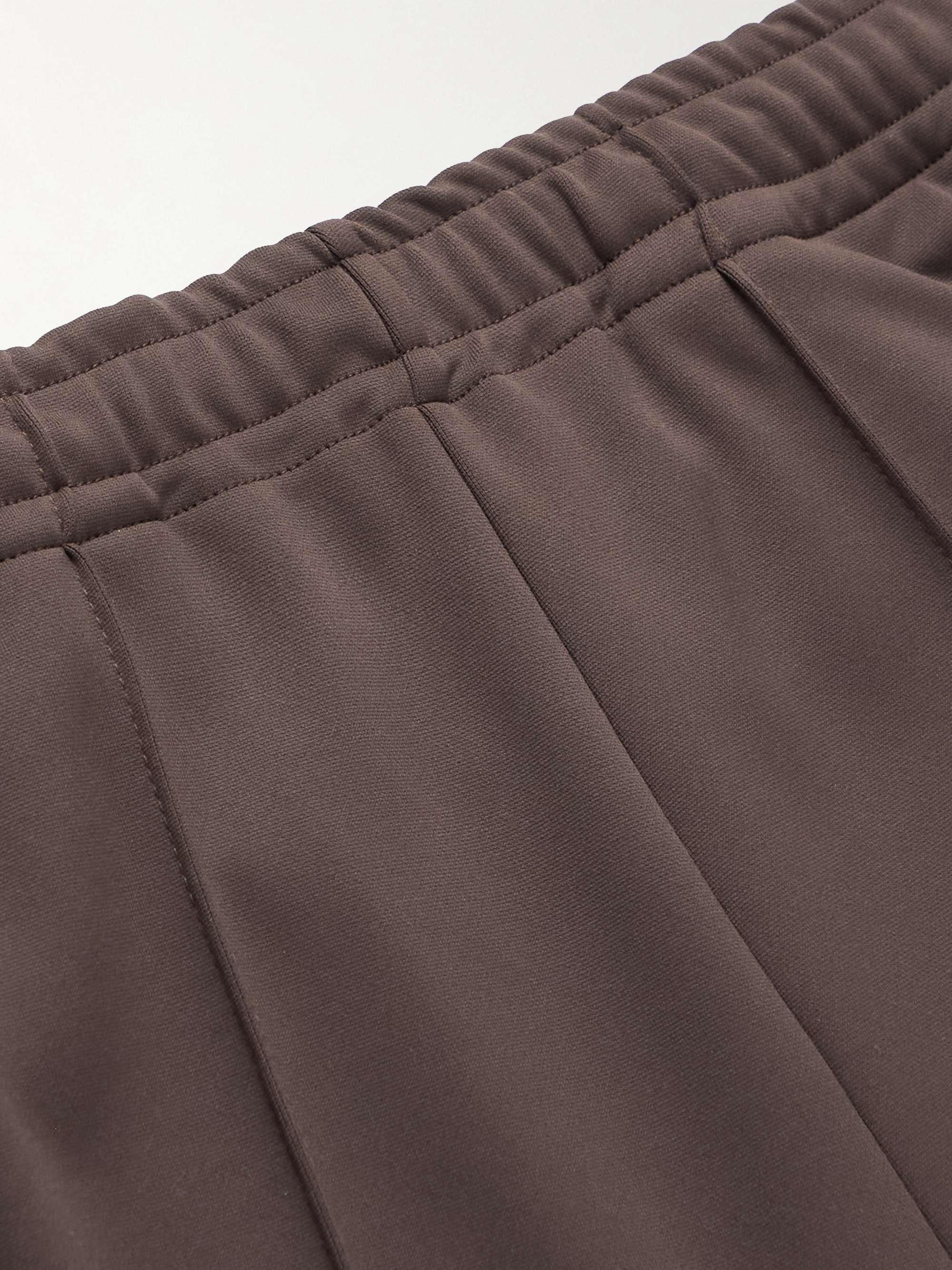 KAPITAL Flared Striped Tech-Jersey Track Pants