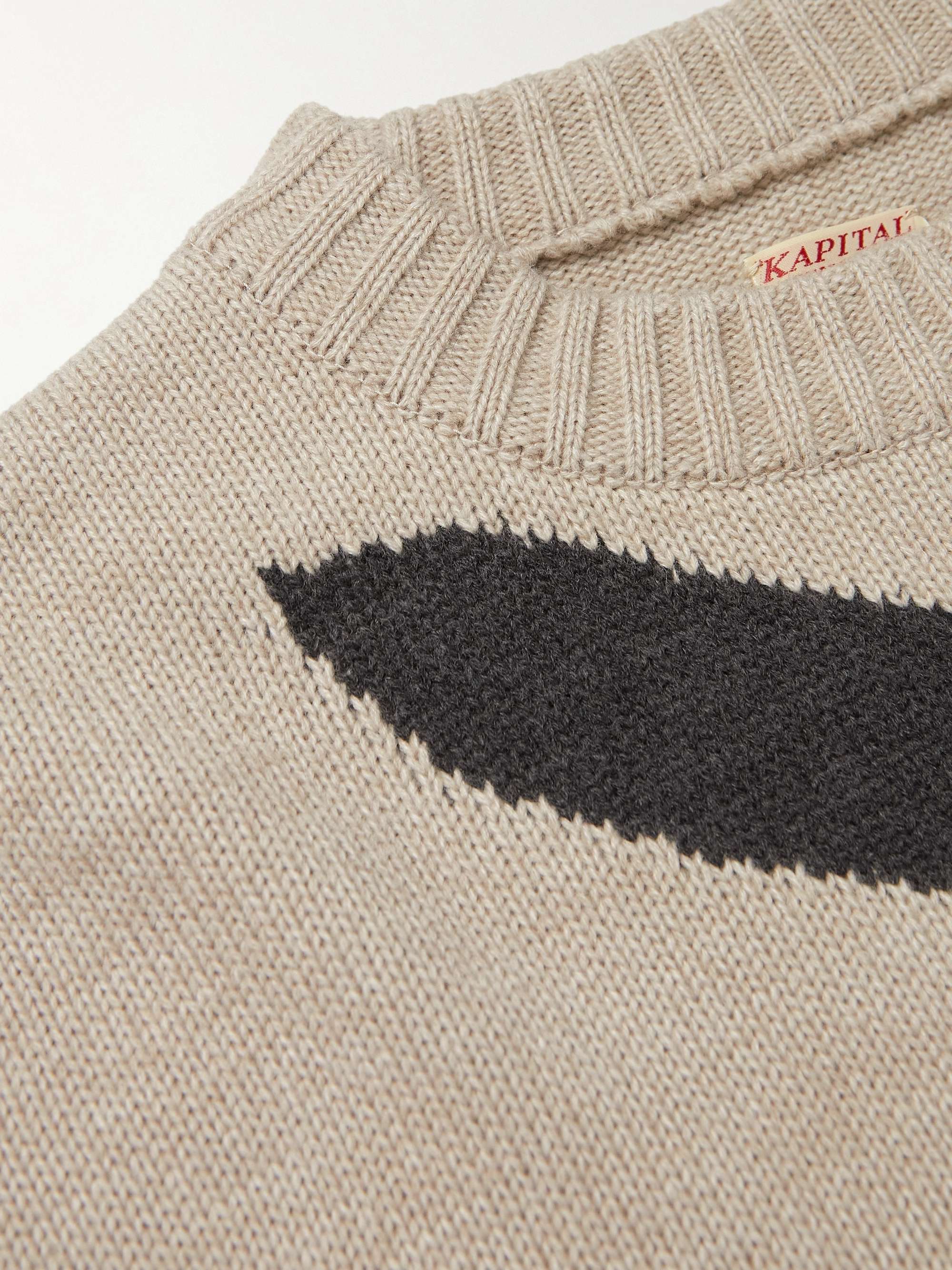 KAPITAL Coneybowy Intarsia Sweater
