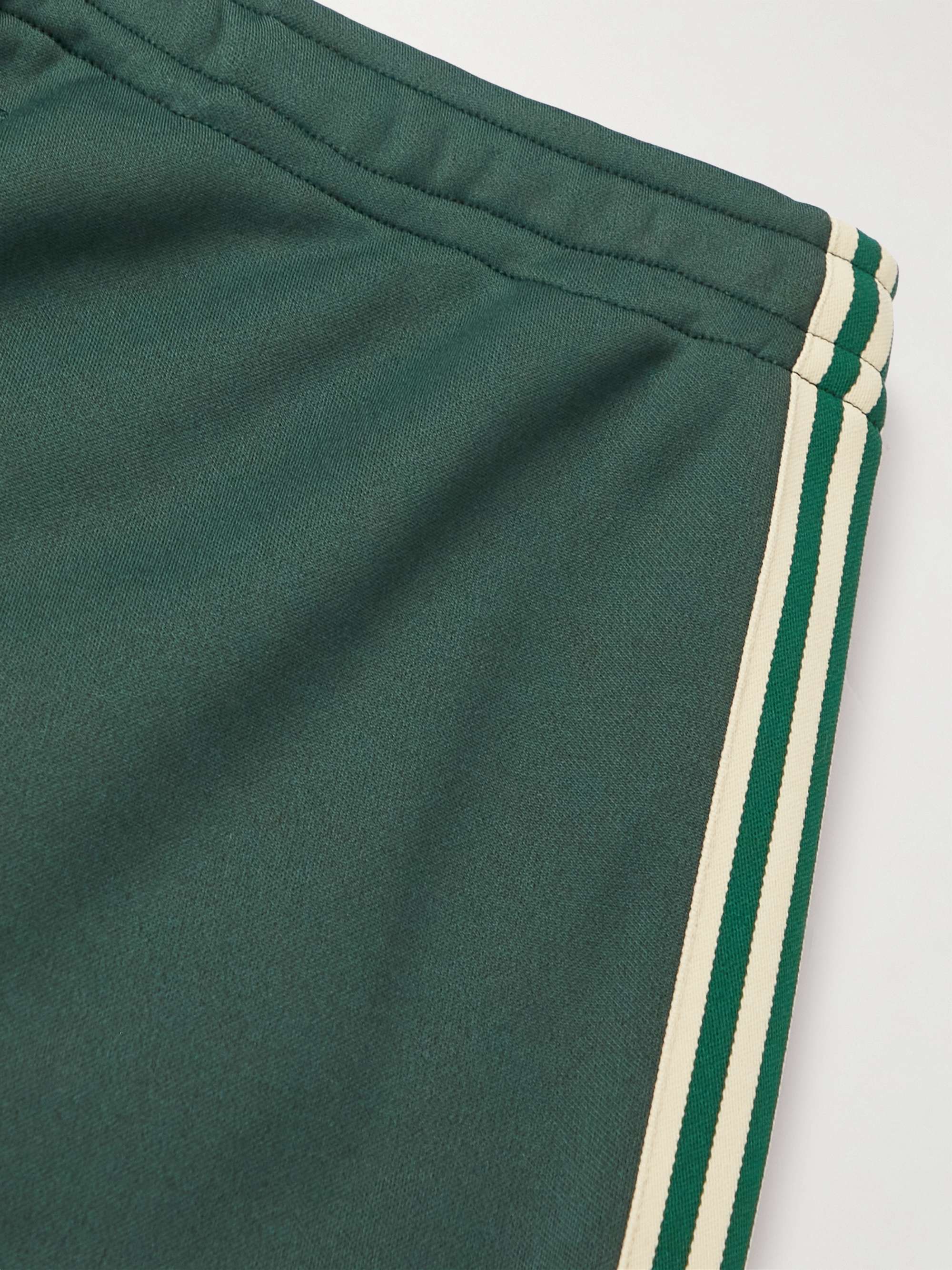 KAPITAL Flared Striped Tech-Jersey Track Pants