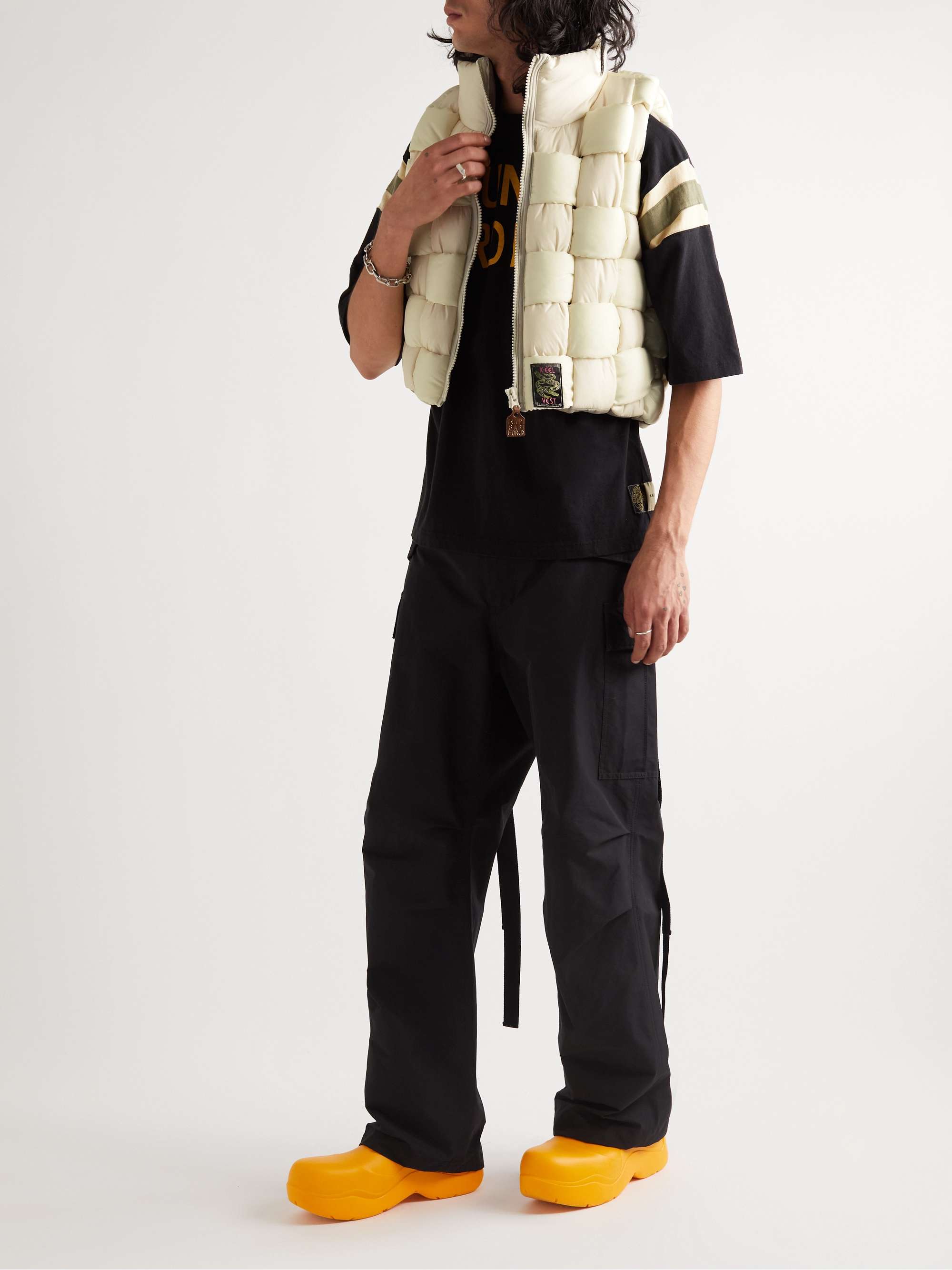 kapital reversible quilted padded shell gilet