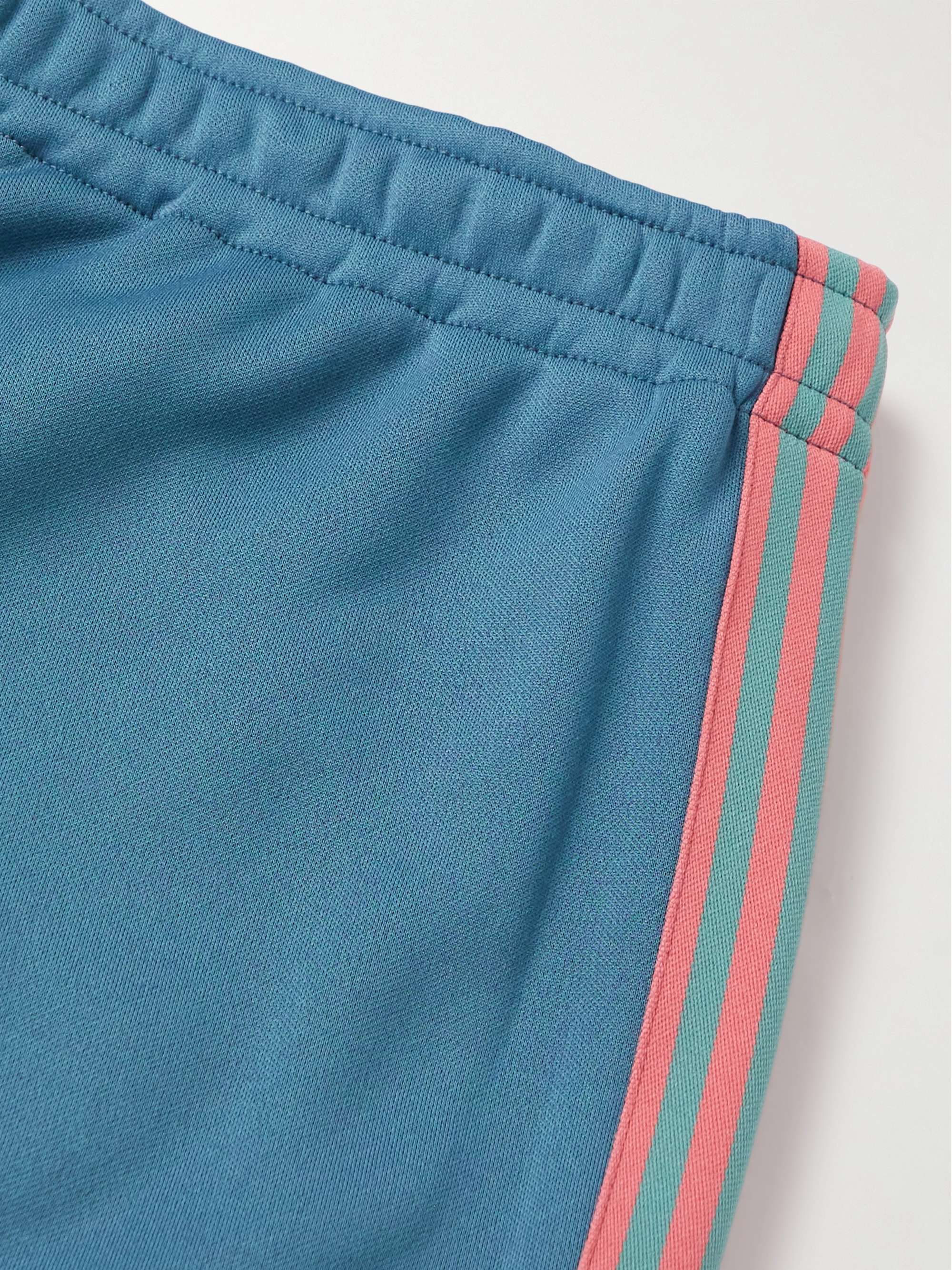 KAPITAL Flared Striped Tech-Jersey Track Pants