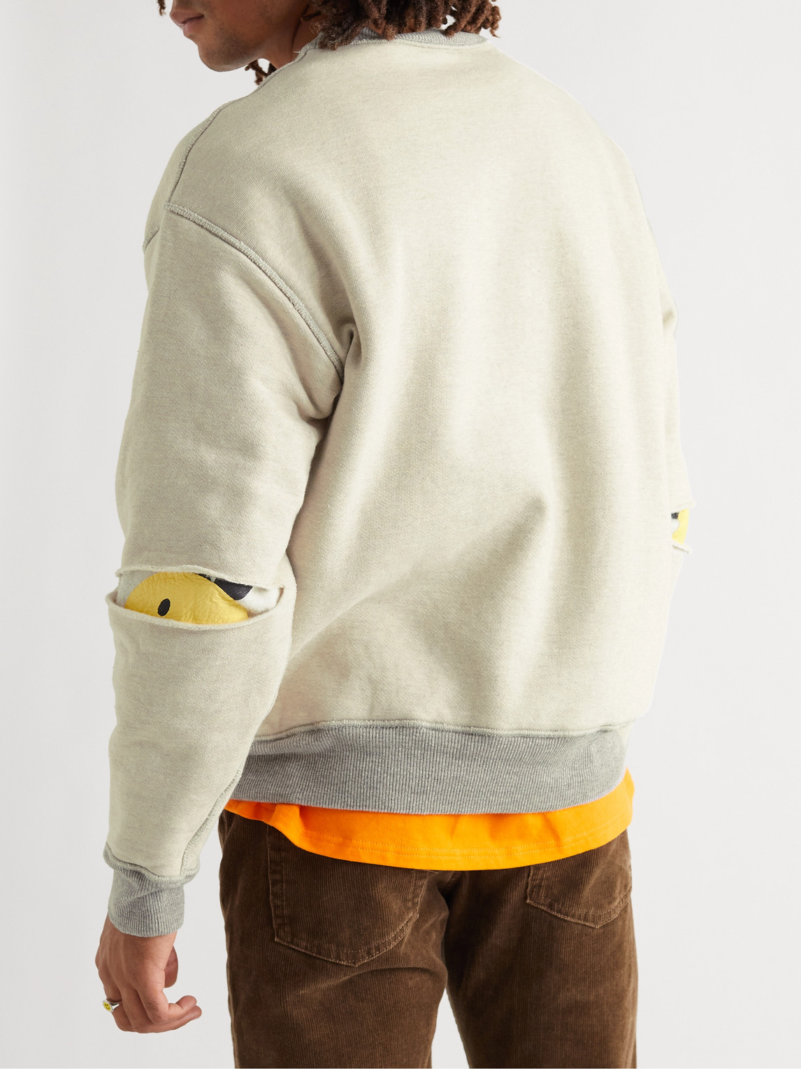 Kapital Coneybowy Reversible Printed Cotton-jersey Sweatshirt In White