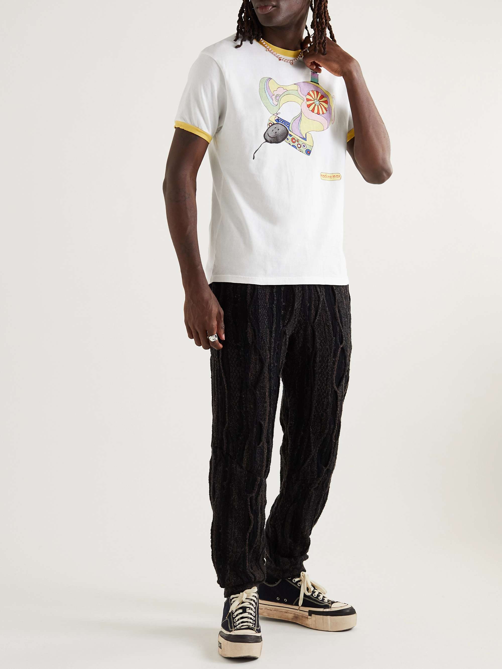KAPITAL Printed Cotton-Jersey T-Shirt