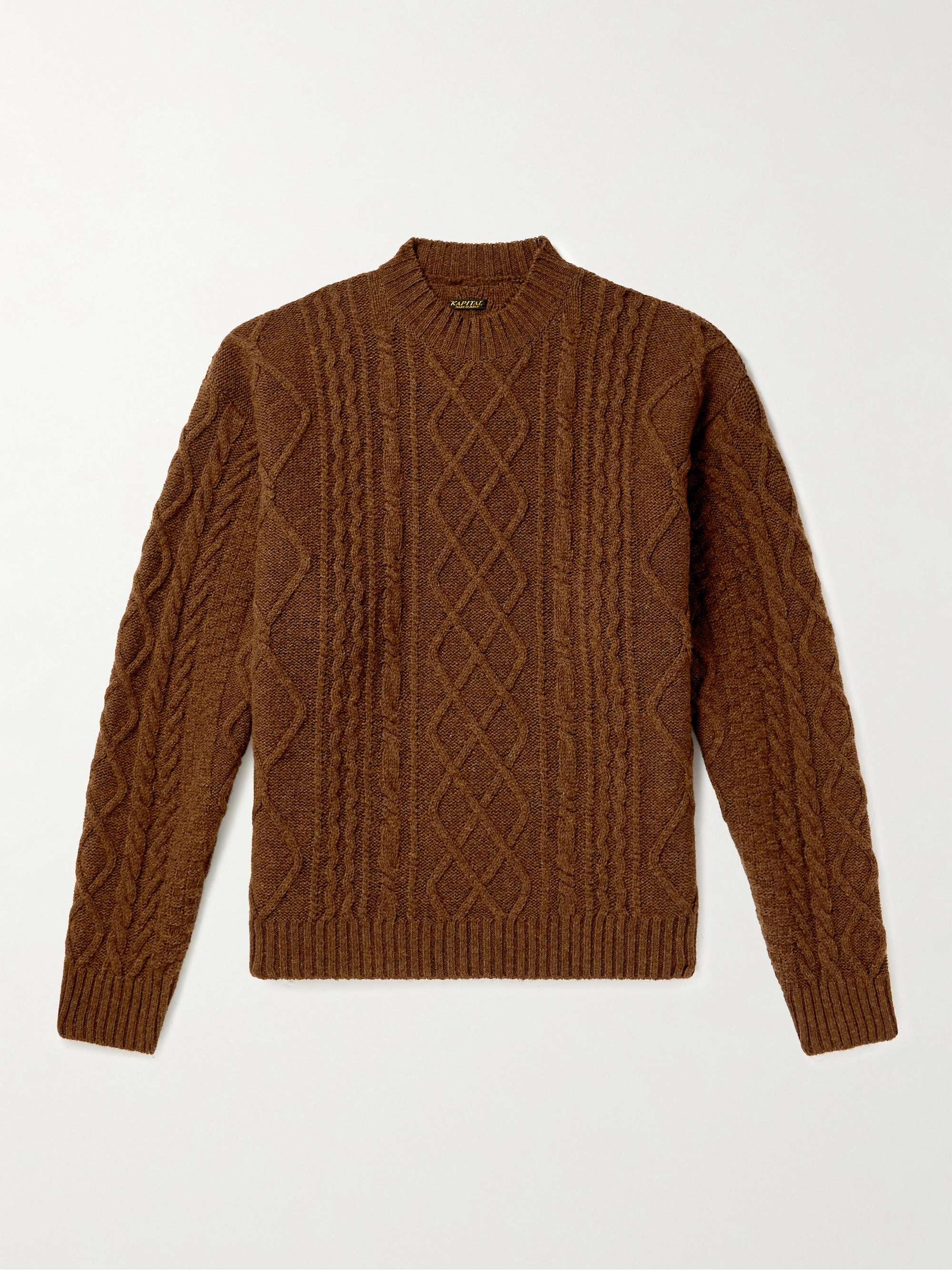 Cable-knit Wool Sweater