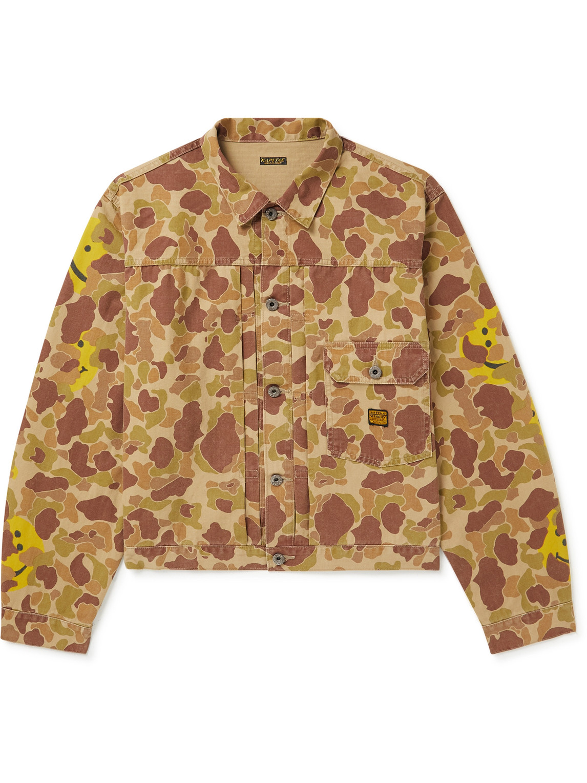 Kapital Camouflage-print Cotton-twill Jacket In Brown