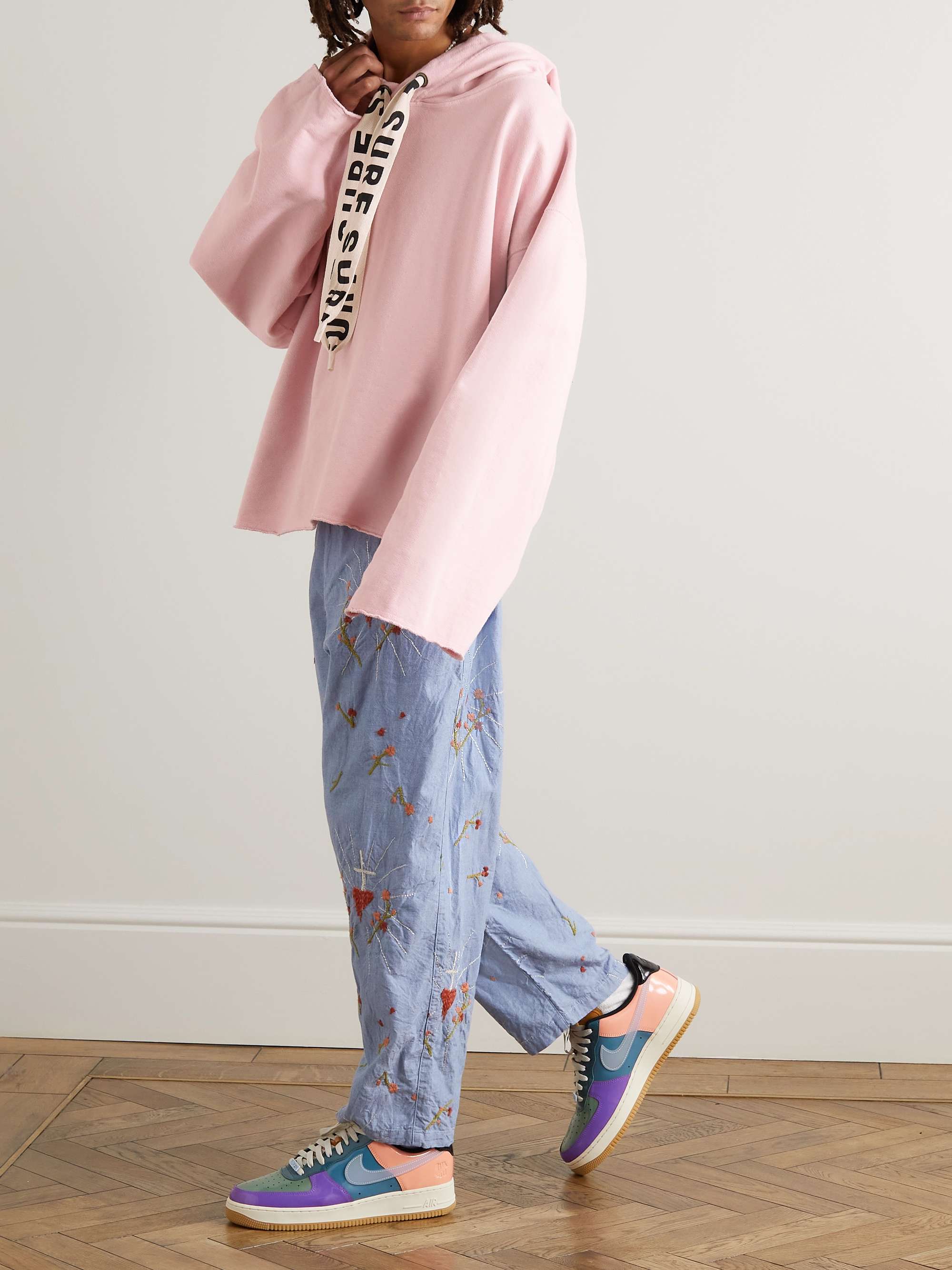 Hooded top with grosgrain sales