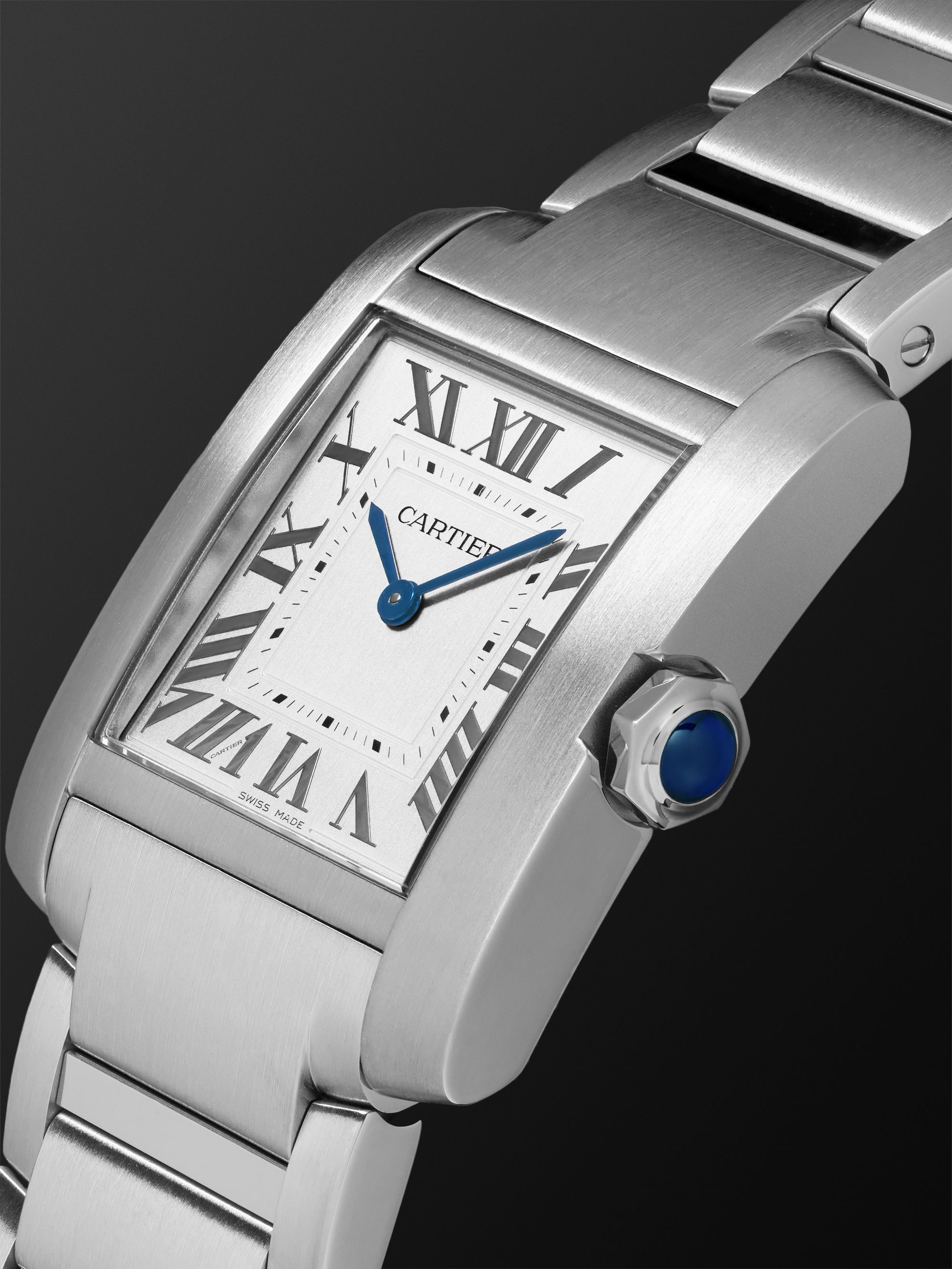 CARTIER Tank Française 32mm Stainless Steel Watch, Ref. No. WSTA0074
