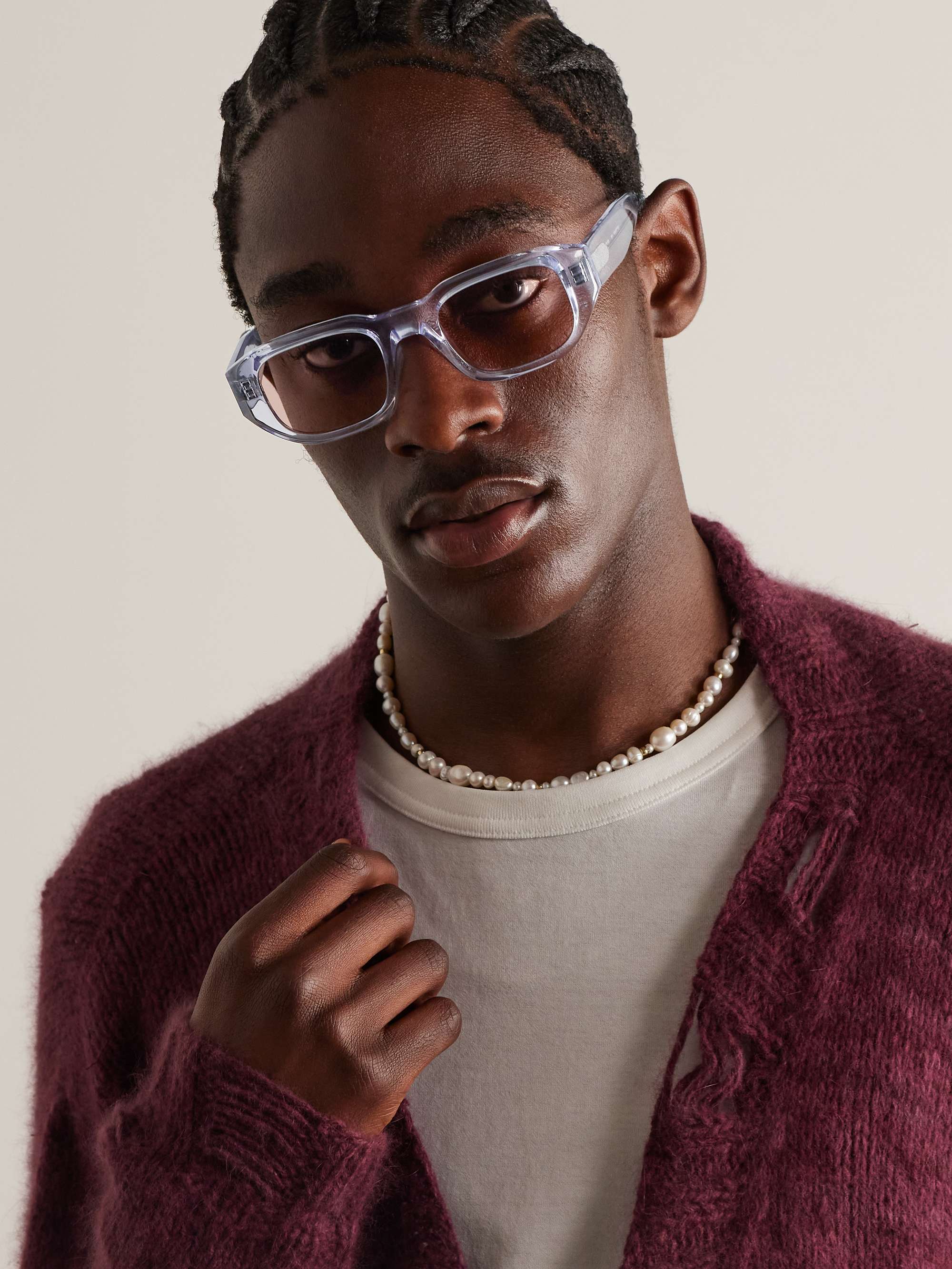 THIERRY LASRY Victimy Square-Frame Acetate Sunglasses for Men | MR