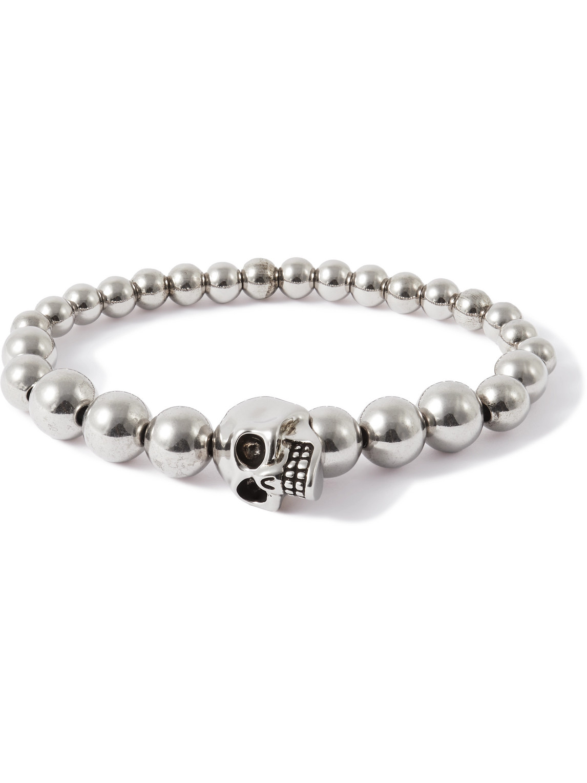 Skull Silver-Tone Bracelet