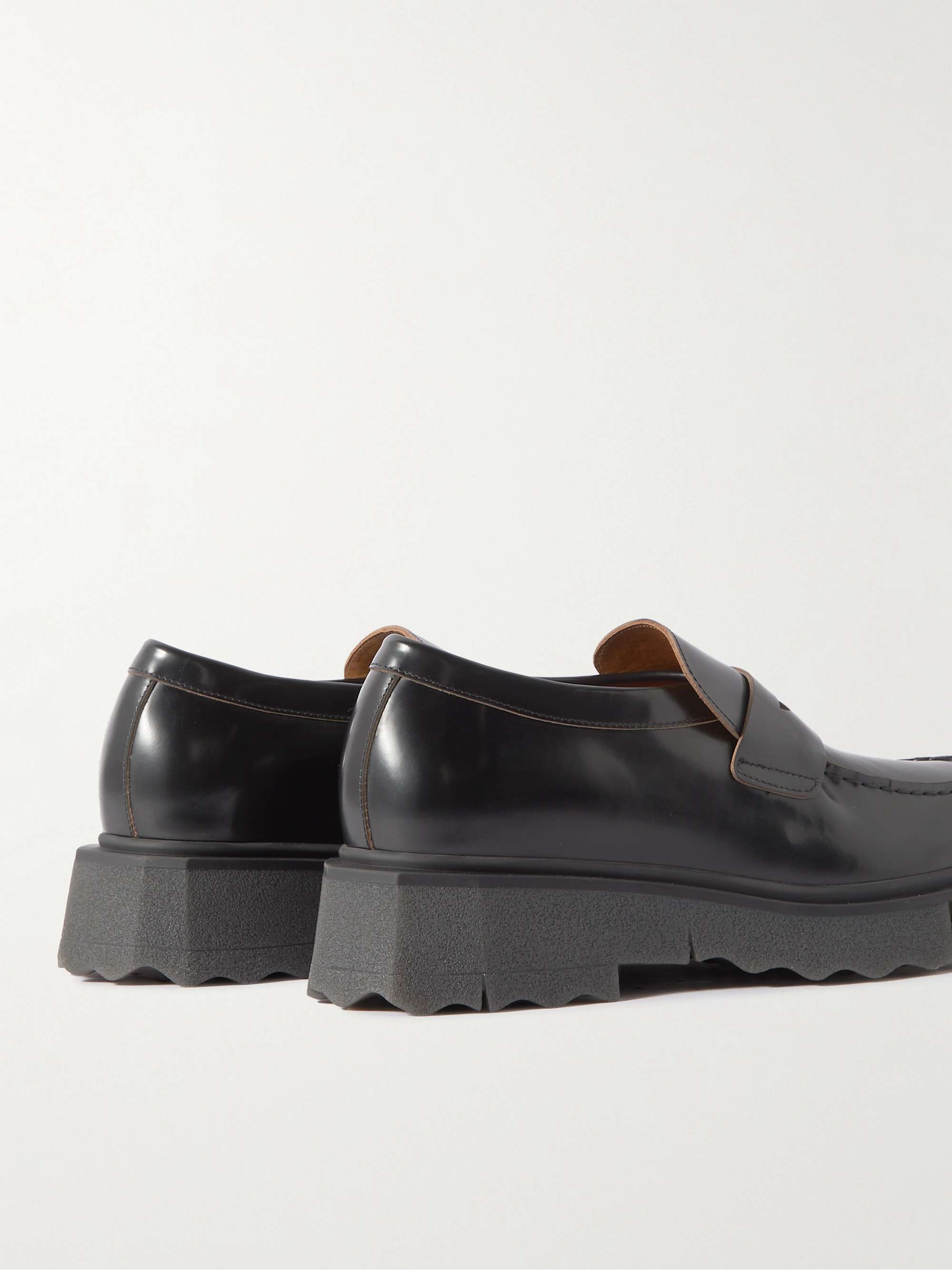 OFF-WHITE Leather Penny Loafers