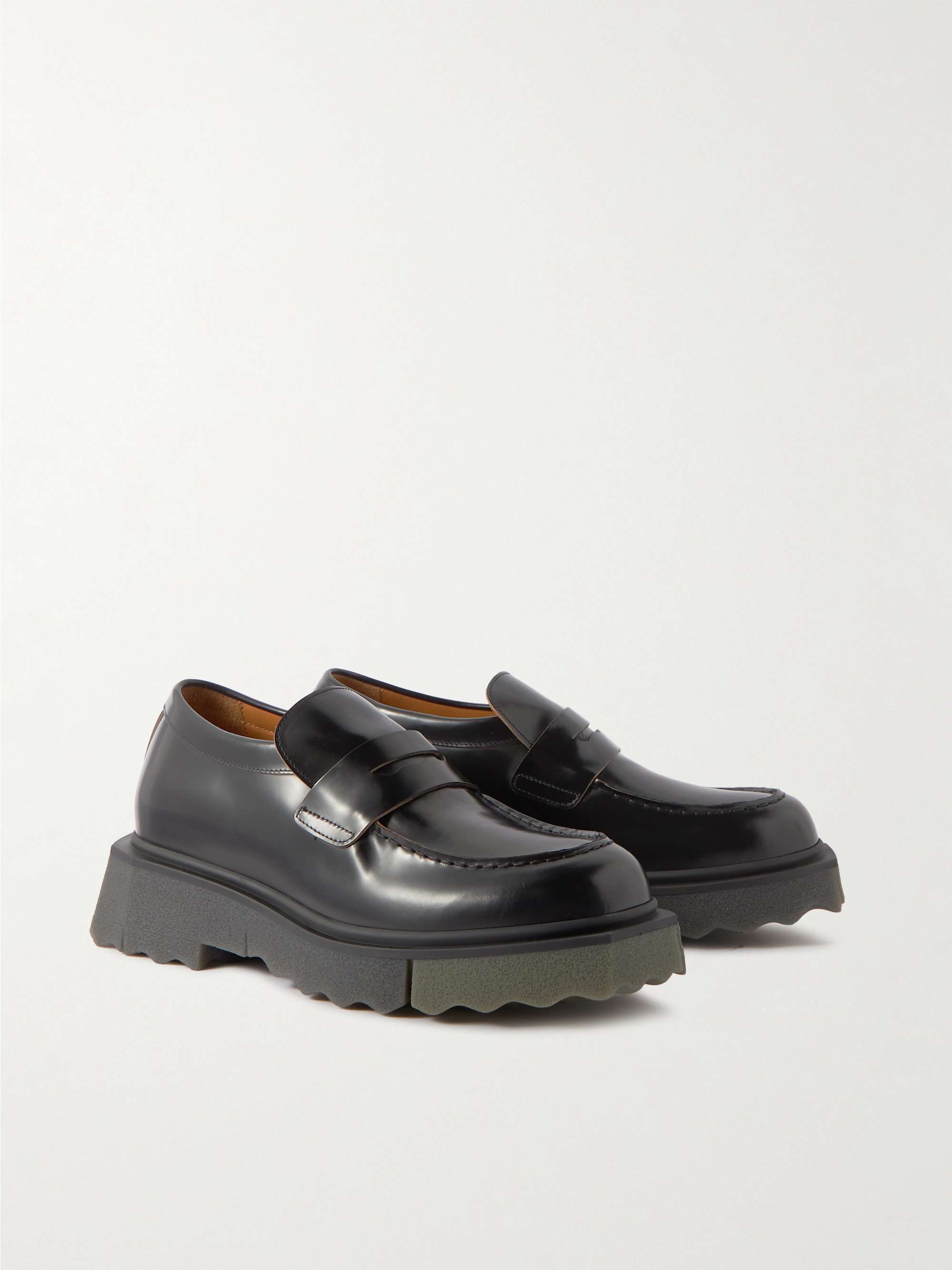 OFF-WHITE Leather Penny Loafers