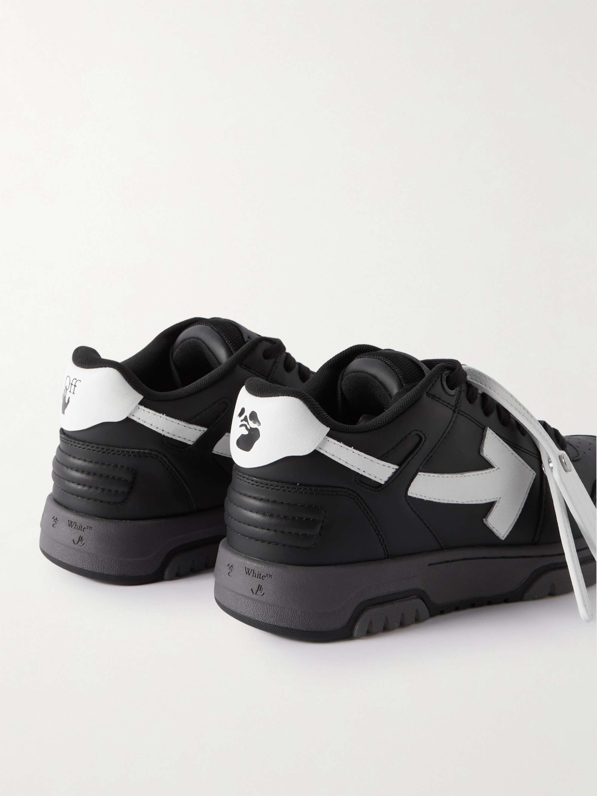 OFF-WHITE Out of Office Leather Sneakers