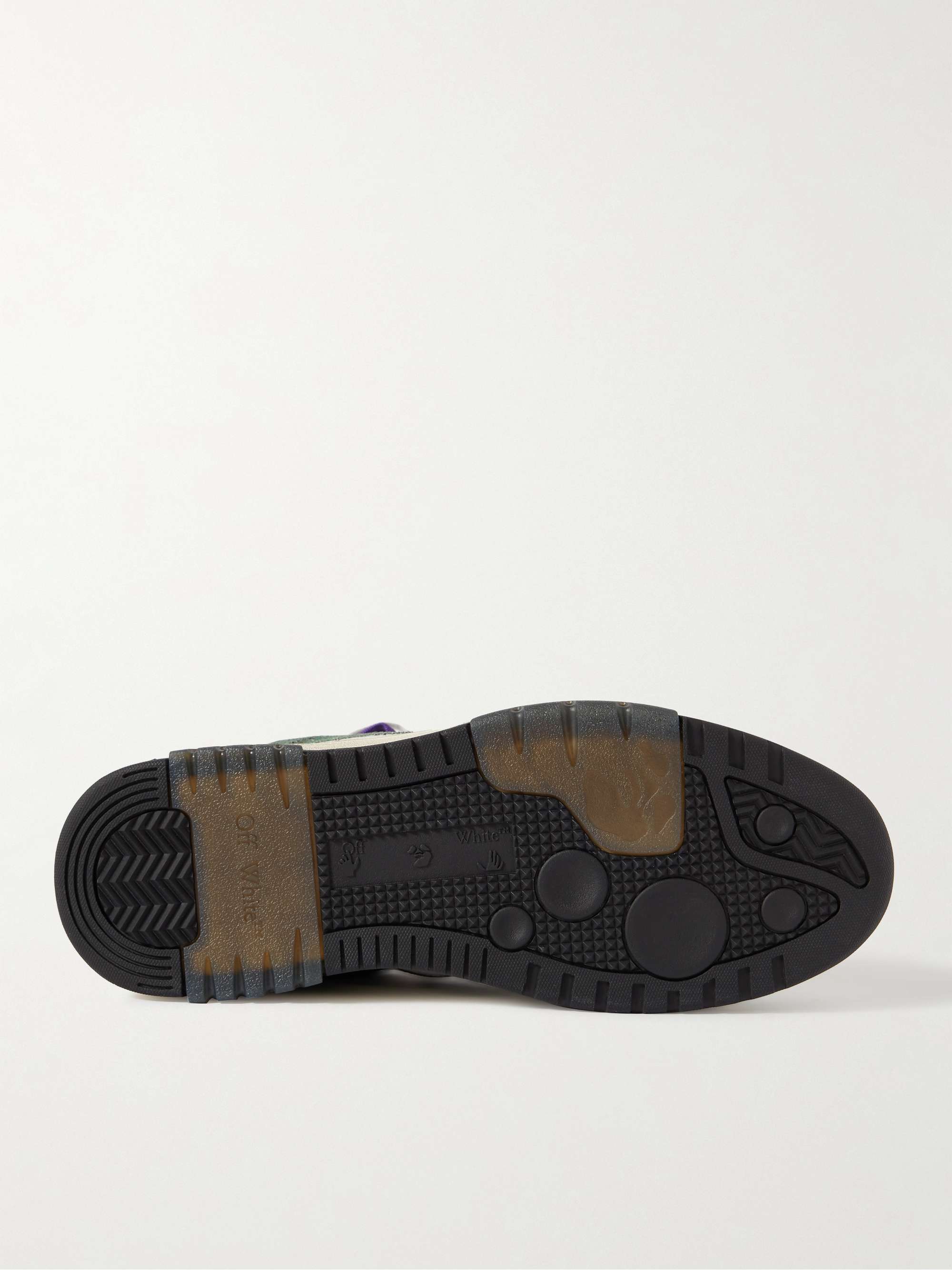 OFF-WHITE Out Of Office Distressed Leather Sneakers