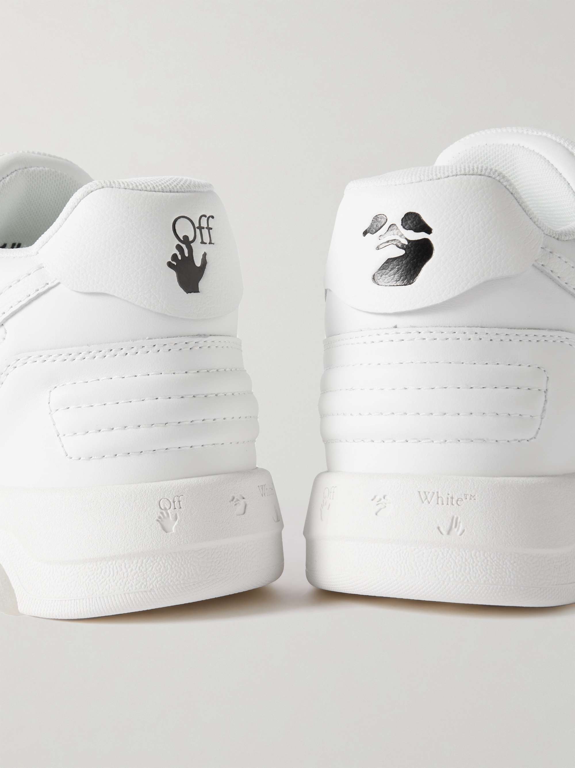 OFF-WHITE Out of Office Leather Sneakers