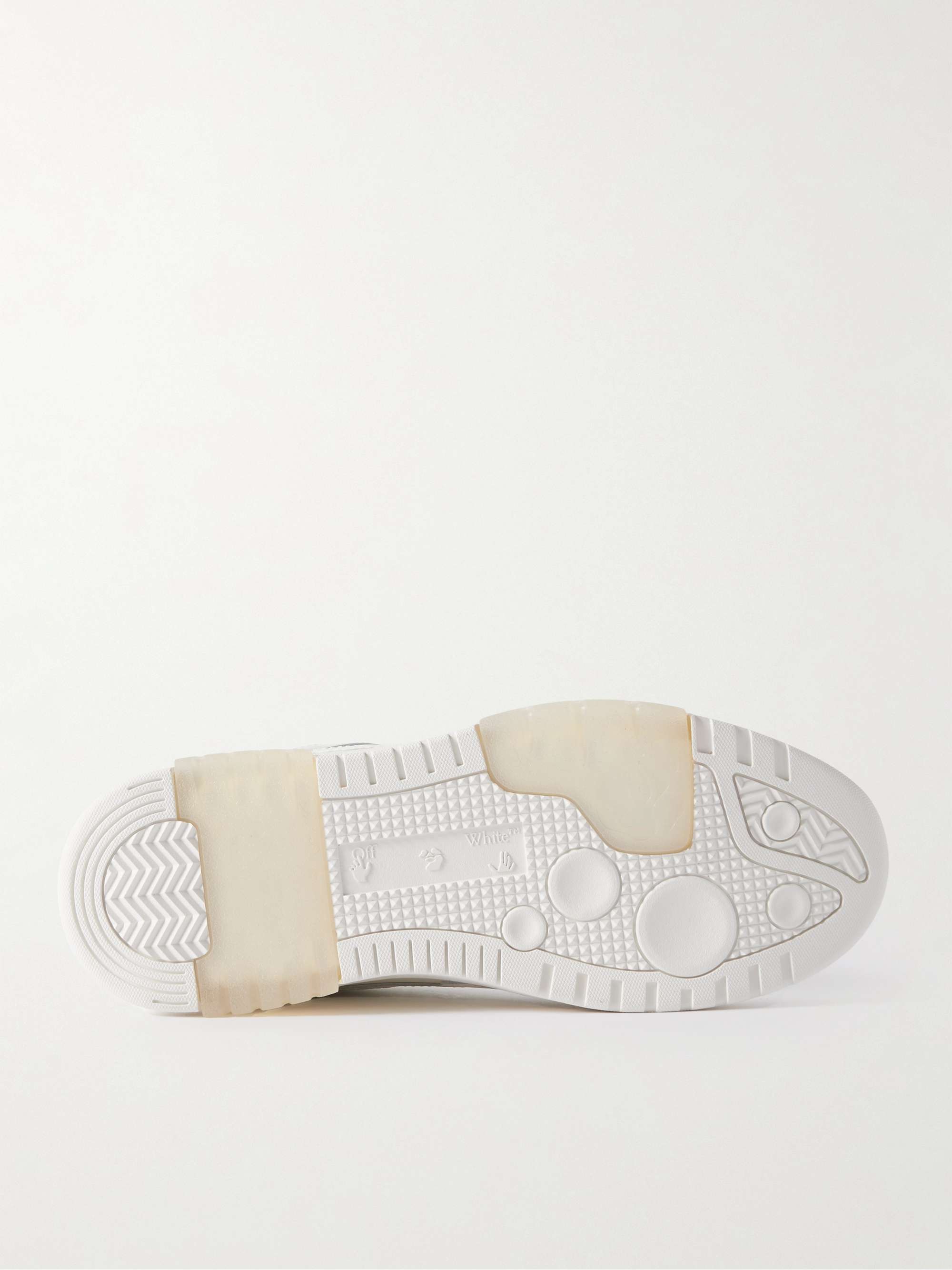 OFF-WHITE Out of Office Leather Sneakers