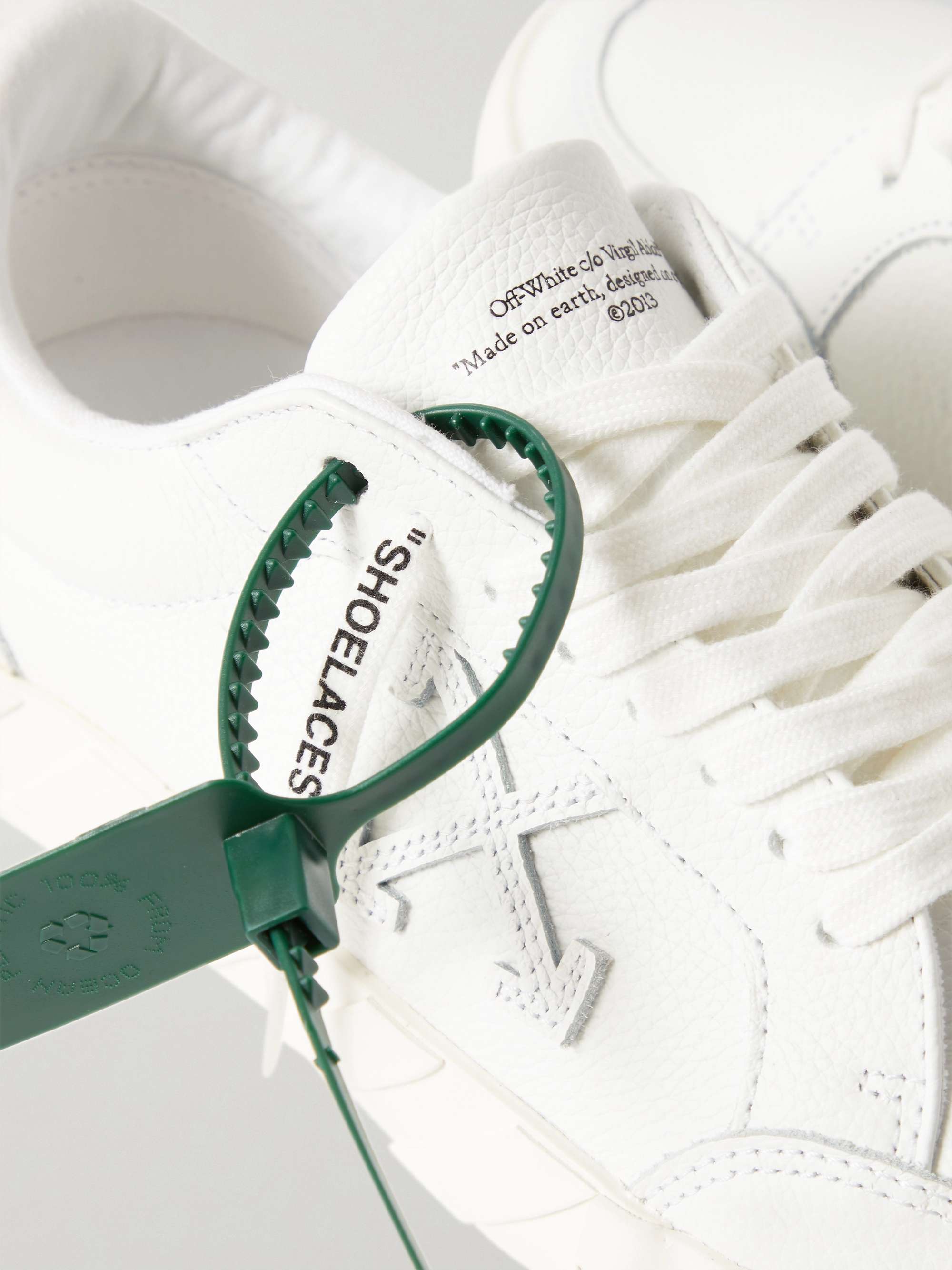 OFF-WHITE Full-Grain Leather Sneakers