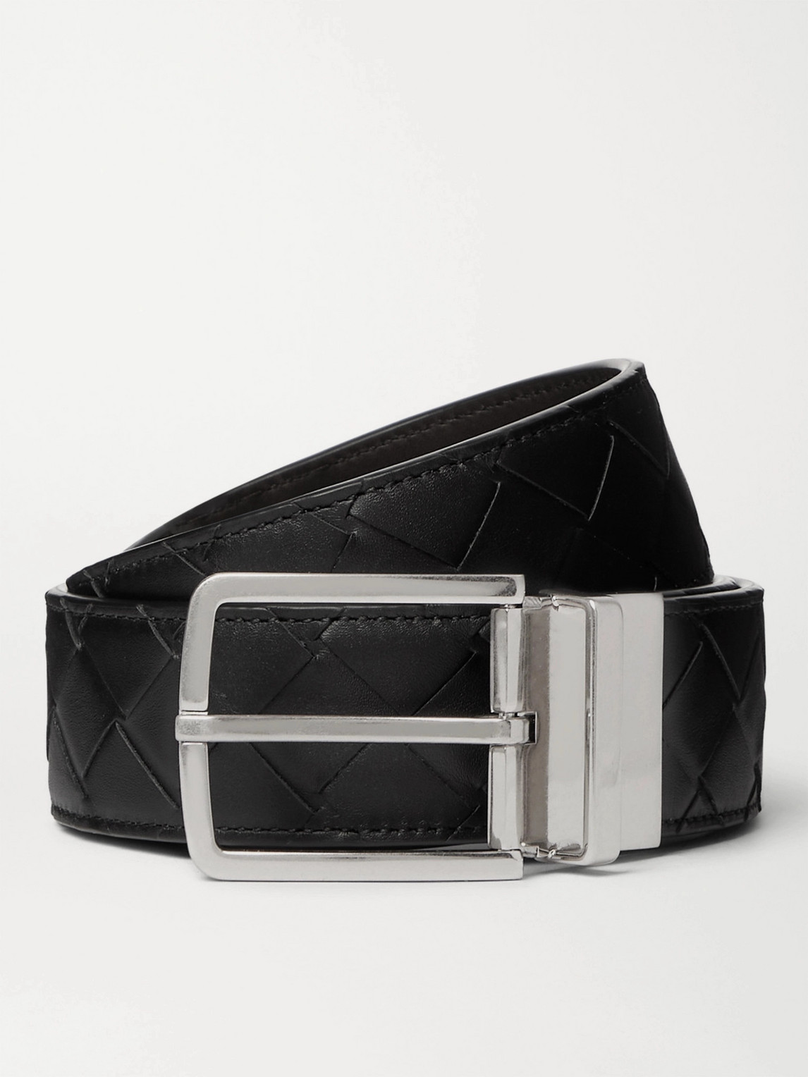 Bottega Veneta 4cm Reversible Intrecciato Leather Belt - Men