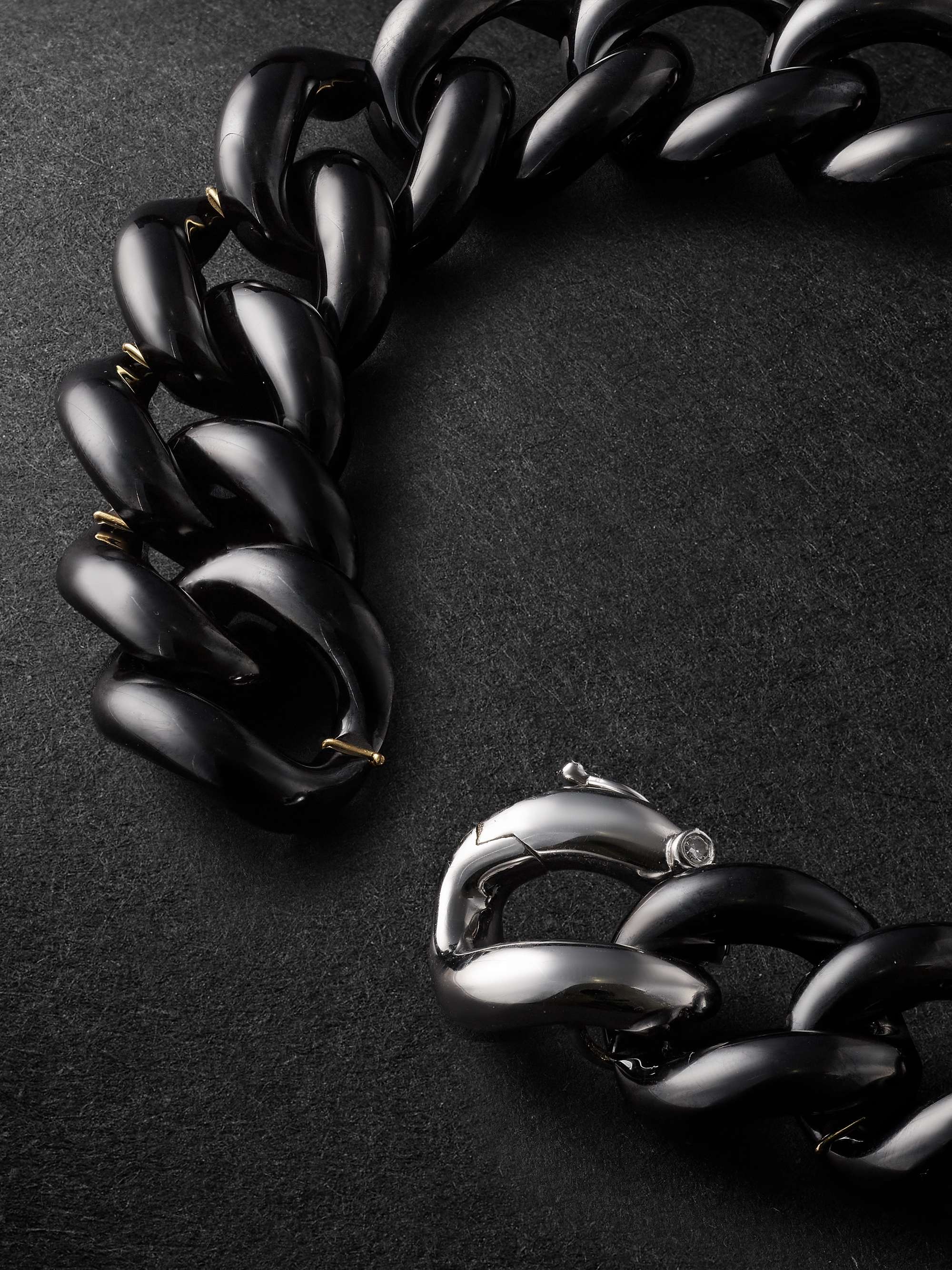SHAY Link White Gold, Ceramic and Diamond Bracelet