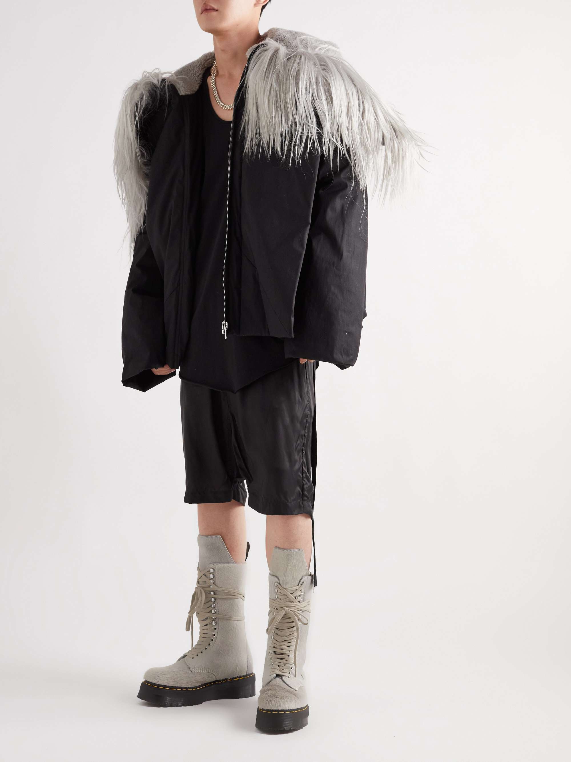 Wapenstilstand Trottoir gunstig RICK OWENS + Dr. Martens Calf Hair Boots | MR PORTER