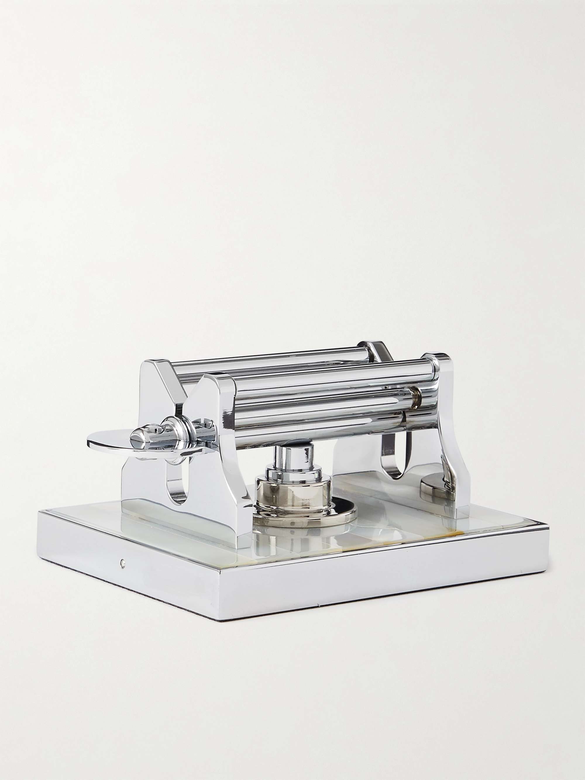 LORENZI MILANO Chrome-Plated Mother-of-Pearl Toothpaste Squeezer
