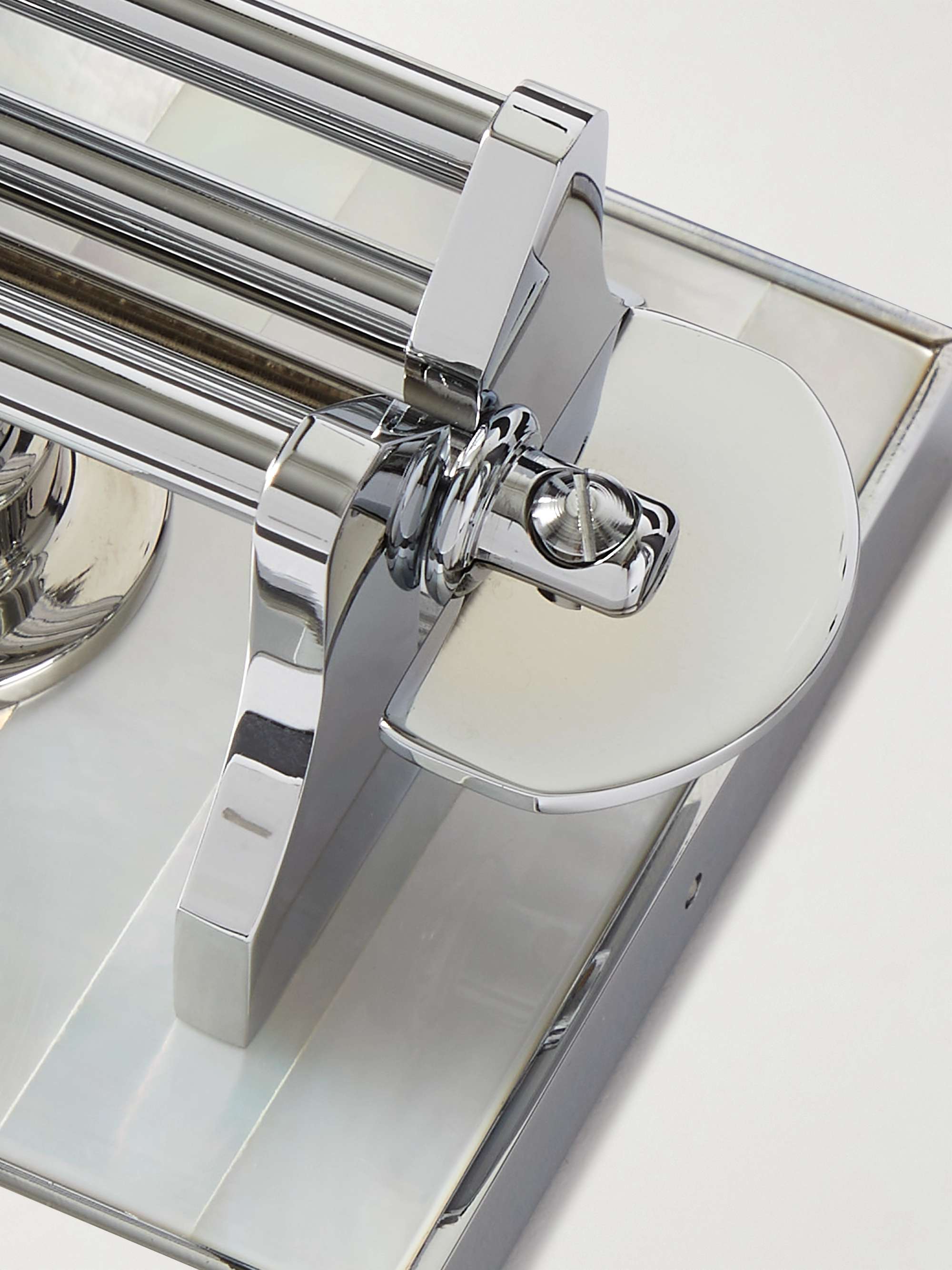 LORENZI MILANO Chrome-Plated Mother-of-Pearl Toothpaste Squeezer
