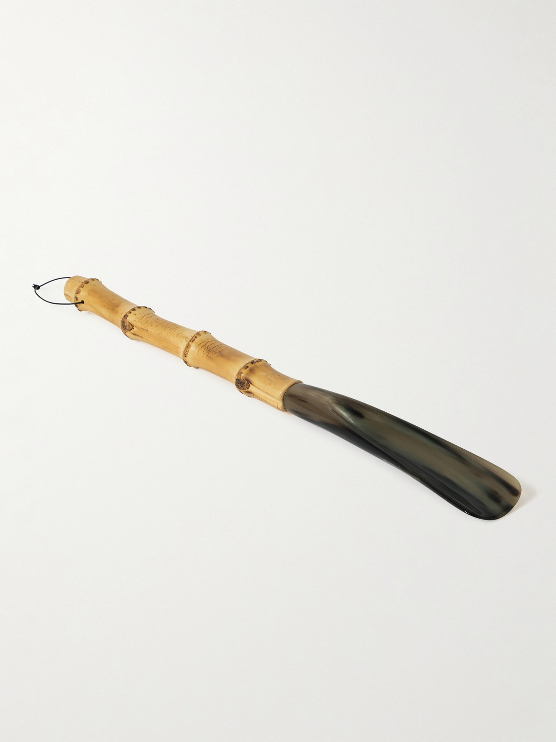Lorenzi Milano Bamboo and Horn Shoehorn - Men