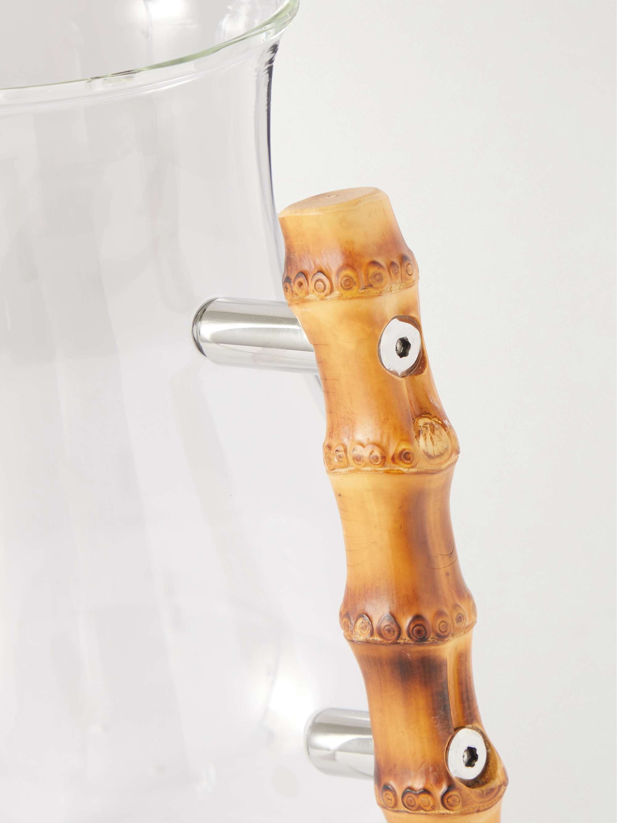 LORENZI MILANO Bamboo and Chrome-Plated Tea Infuser