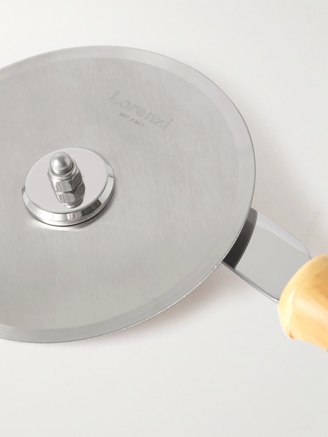 Stainless Steel and Bamboo Pizza Slicer — 2